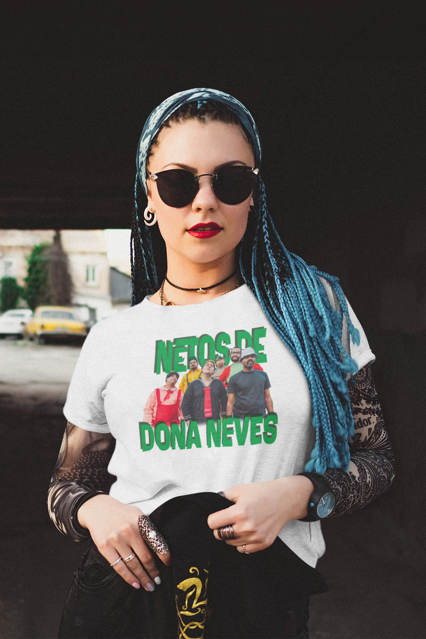 Netos Banda Camisa Baby Long (Branca)