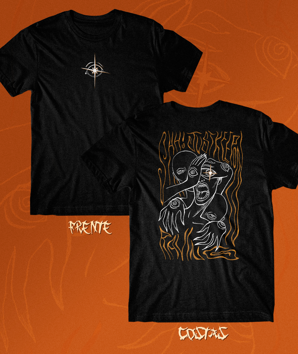 CAMISETA - CLICKBAIT | Delírio (Frente/Costas)