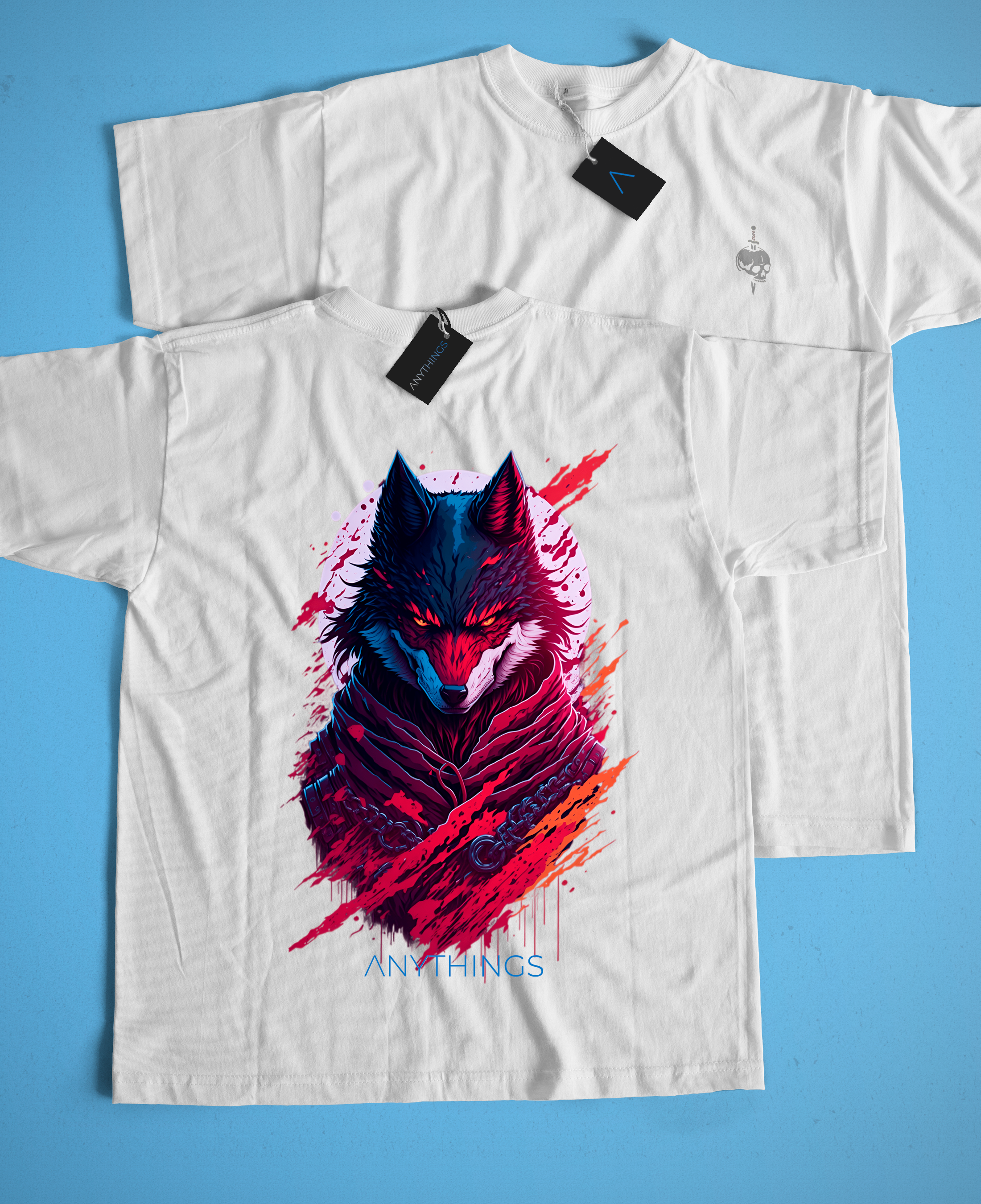 Camiseta Branca - Killer Wolf