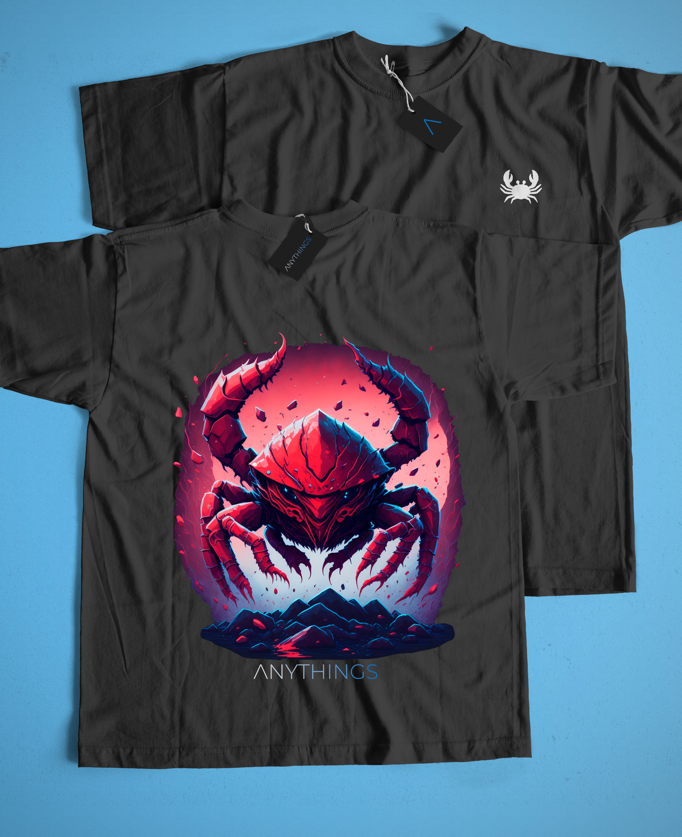 Camiseta Preta - Crustáceo Dominador