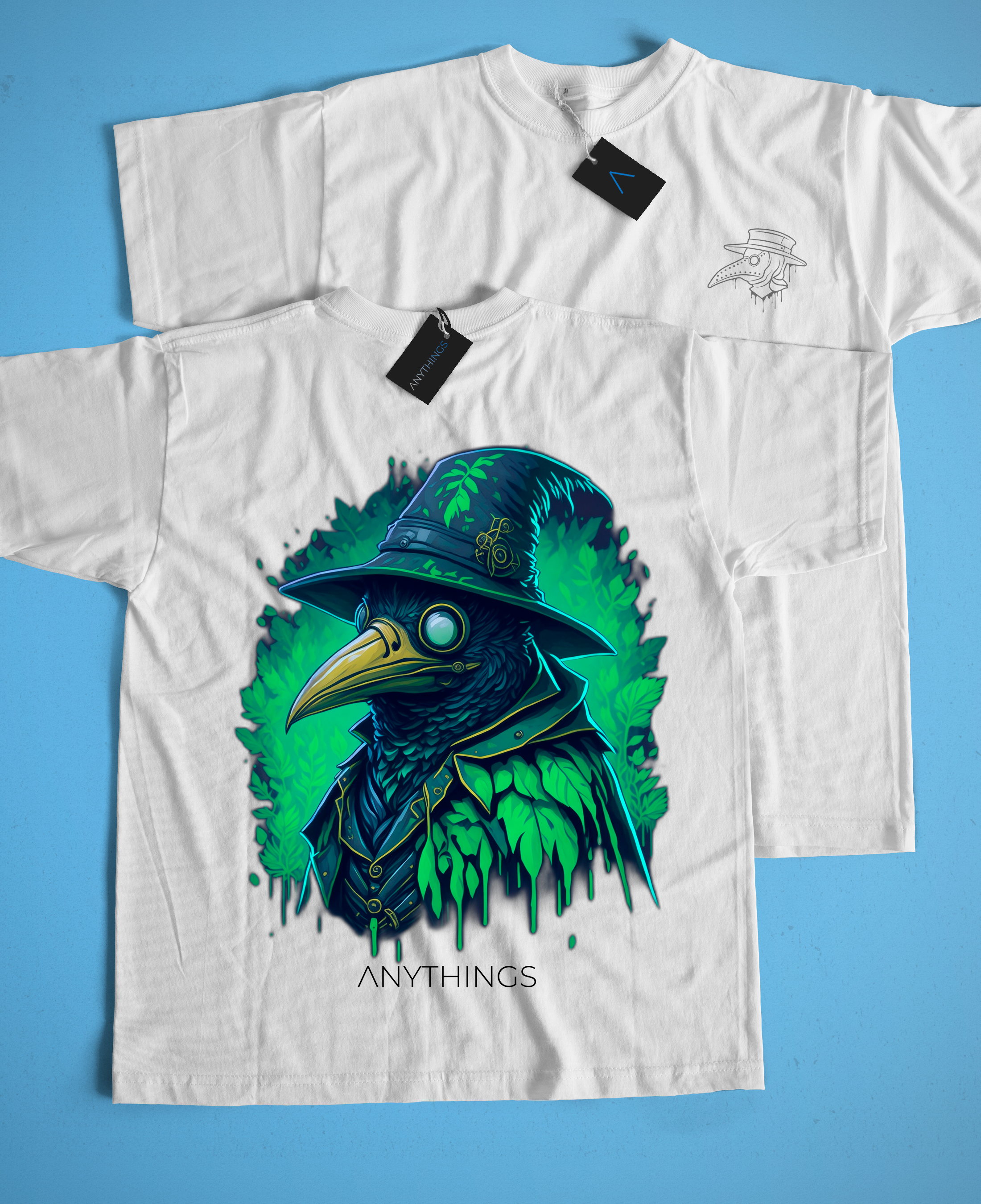 Camiseta Branca - Pinguim Médico da Peste