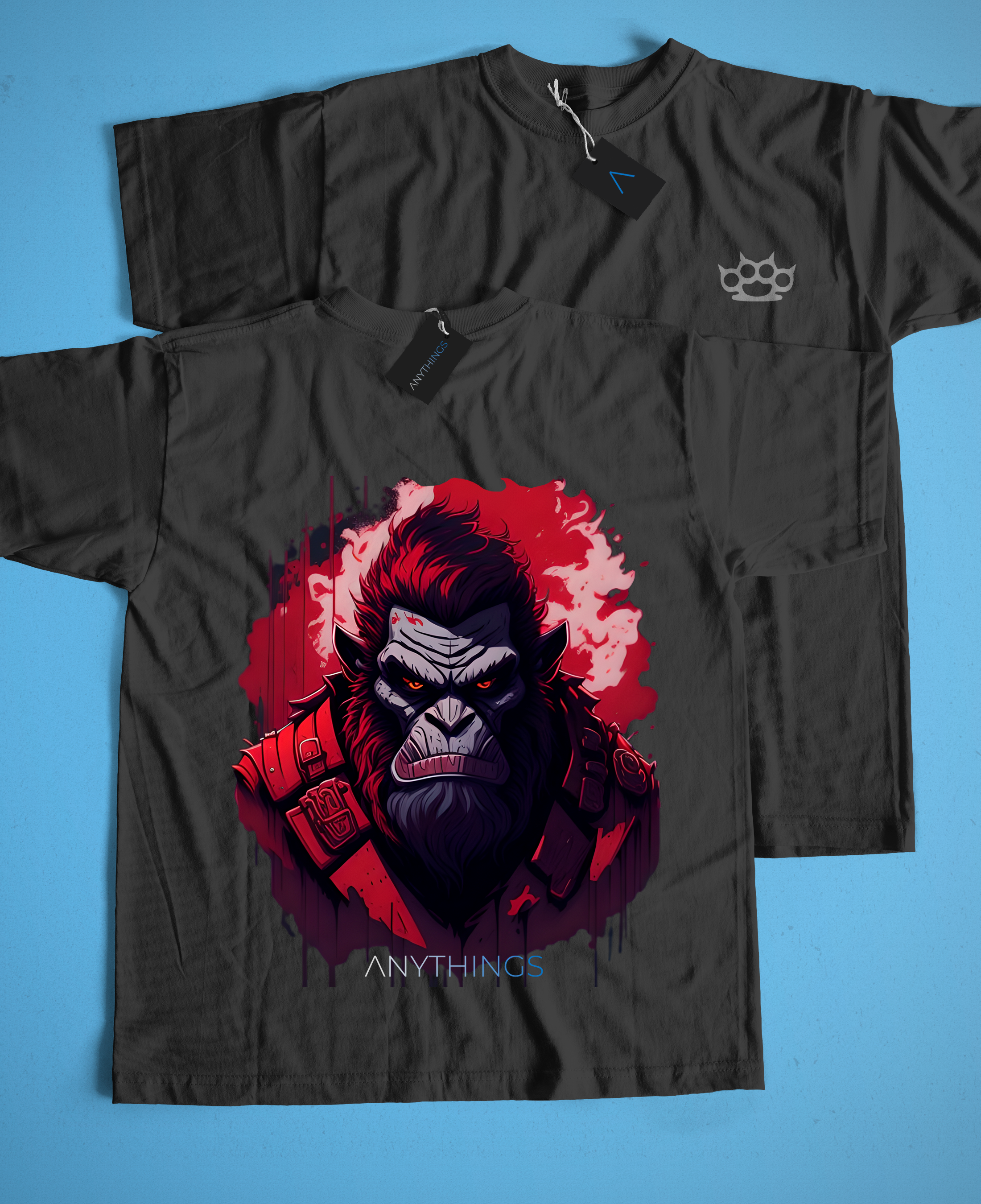 Nome do produto: Camiseta Preta - Gorila Combatente