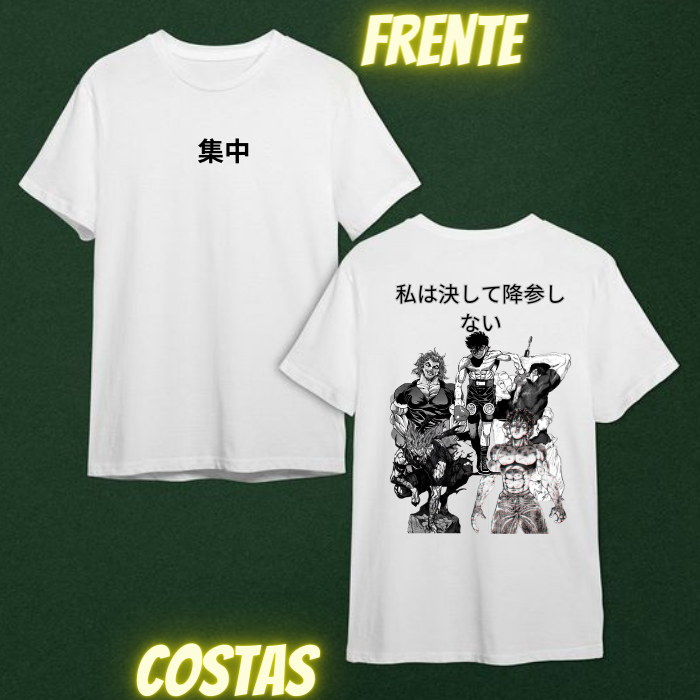Camiseta Animes Lutas