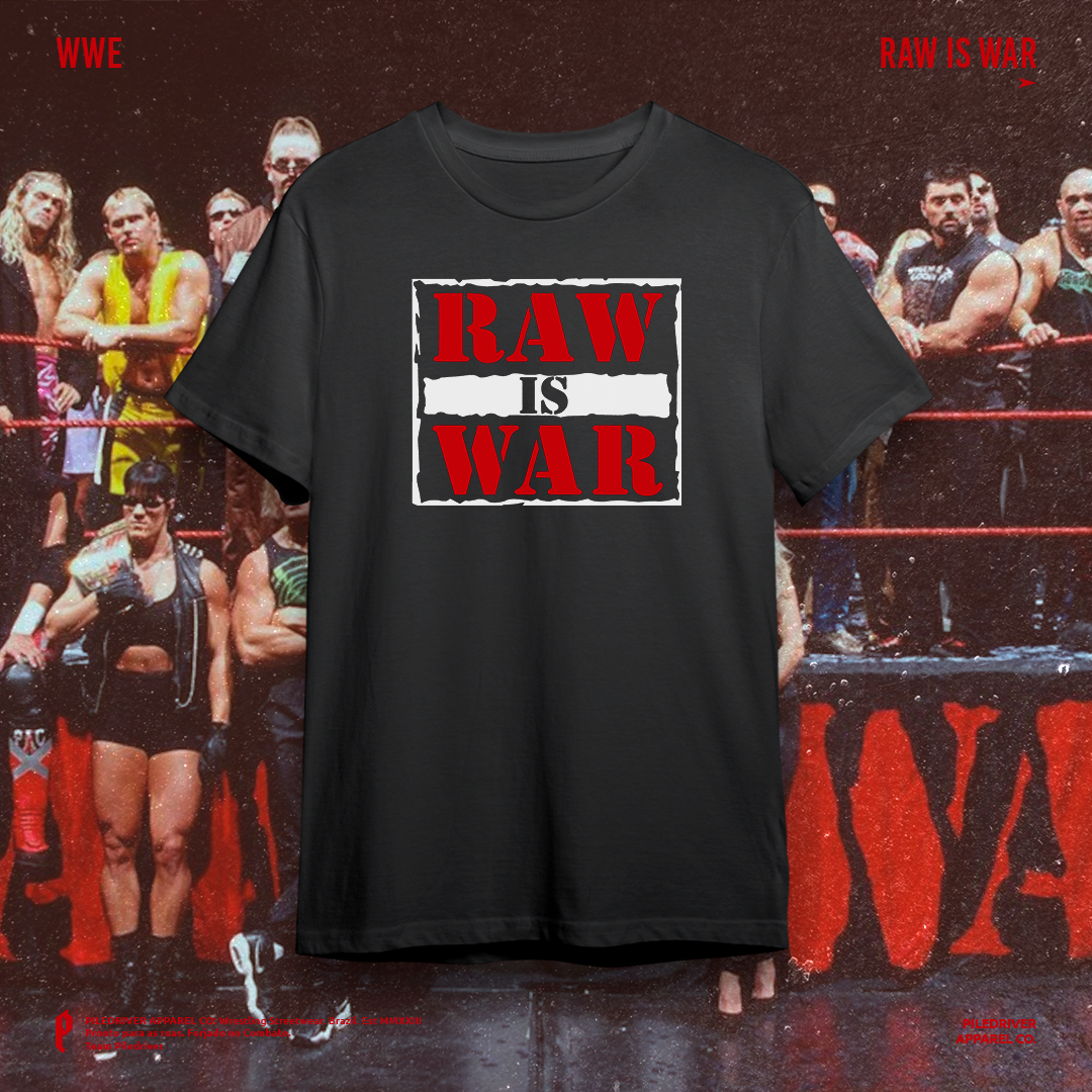 Nome do produto: Camiseta WWE - RAW is WAR