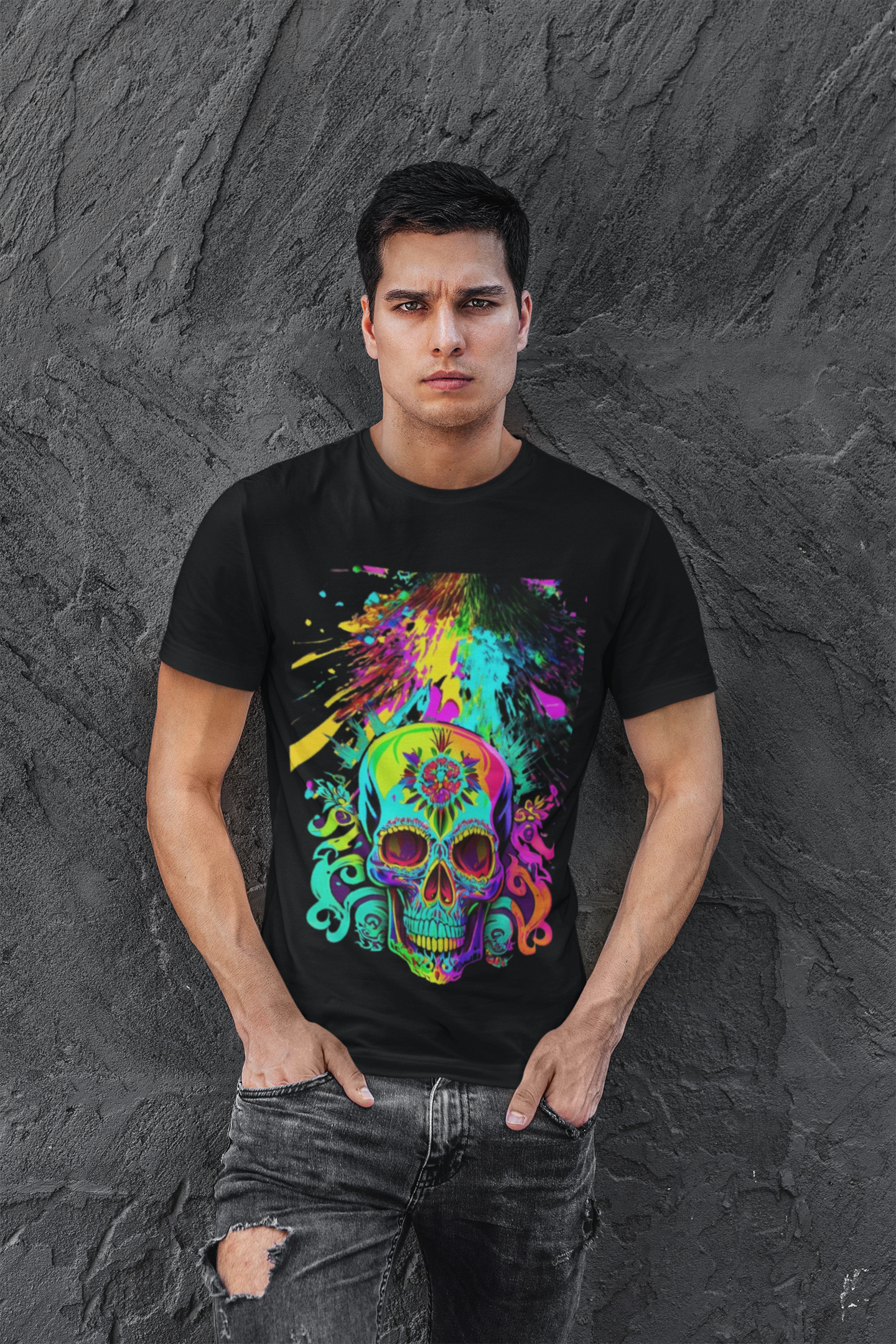 Camiseta Vertício Vibrant Skull Smash