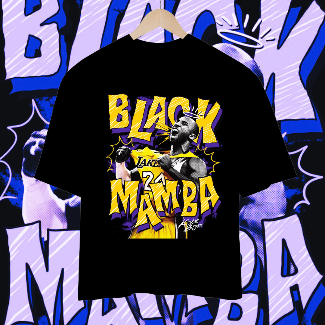 Camisa Oversized Kobe Bryant Black Mamba