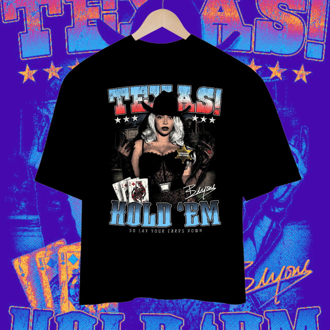 Camisa Oversized Beyoncé - Texas Hold 