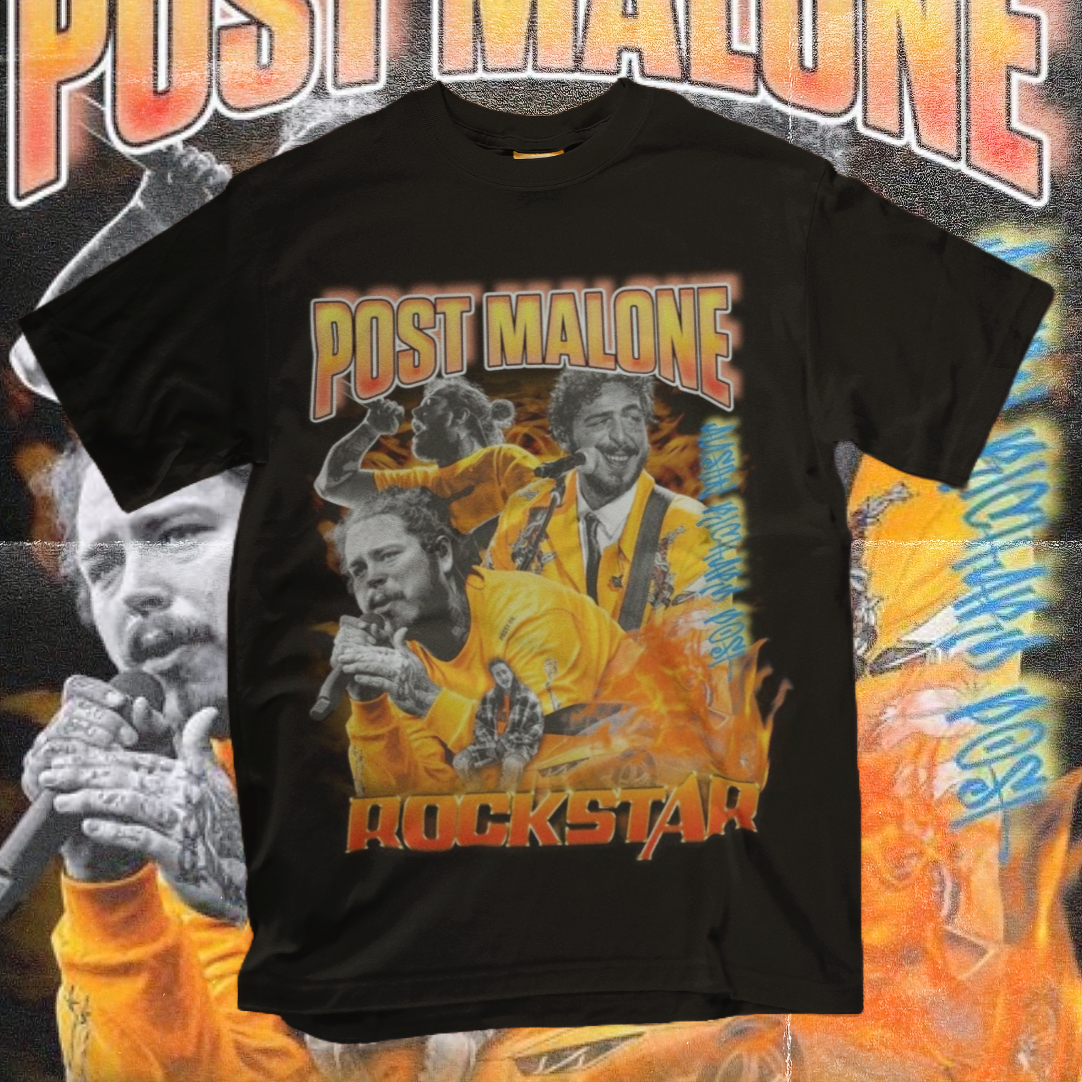 Camiseta Post Malone - Rockstart