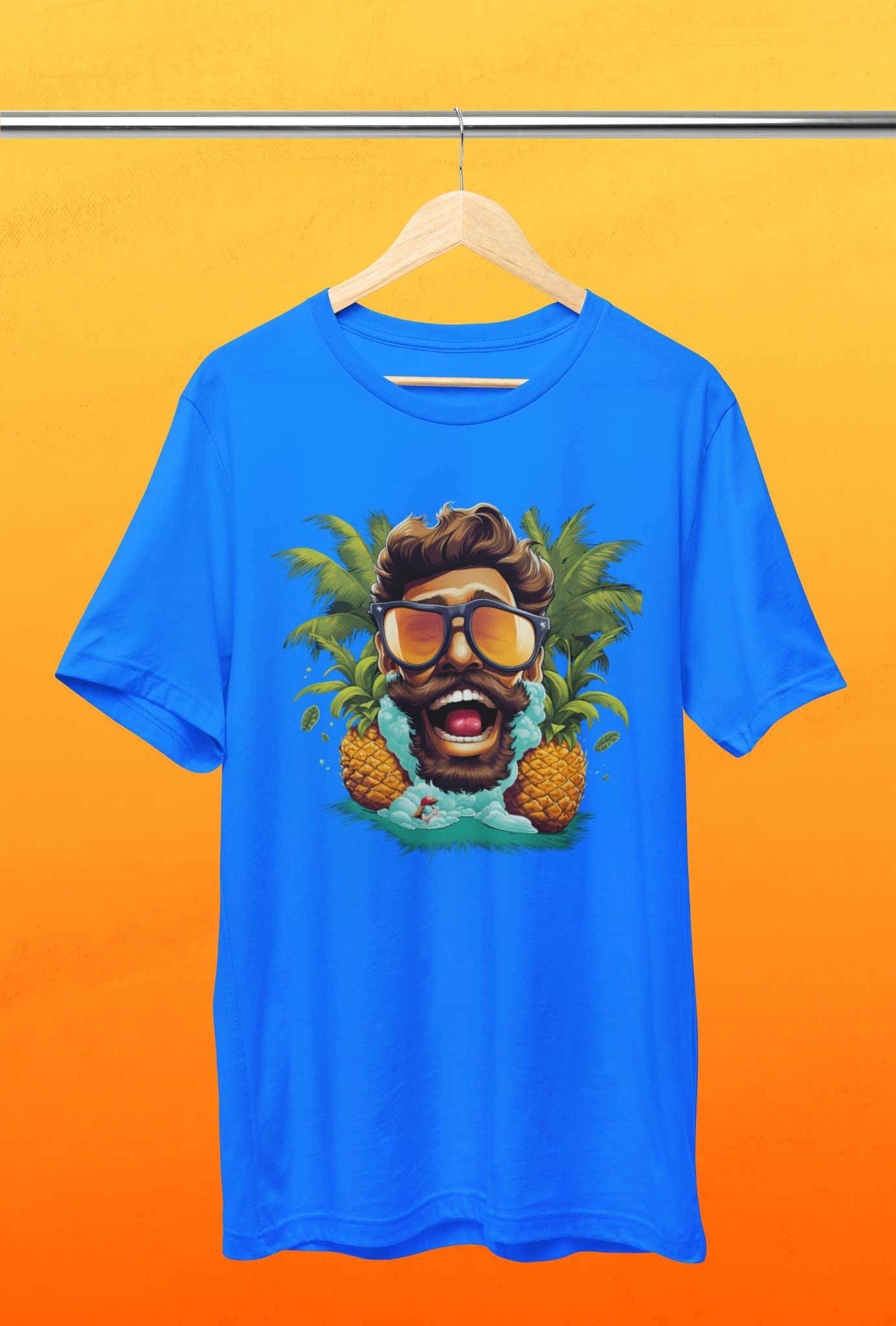 Nome do produto: Camiseta - Eu amo Abacaxi