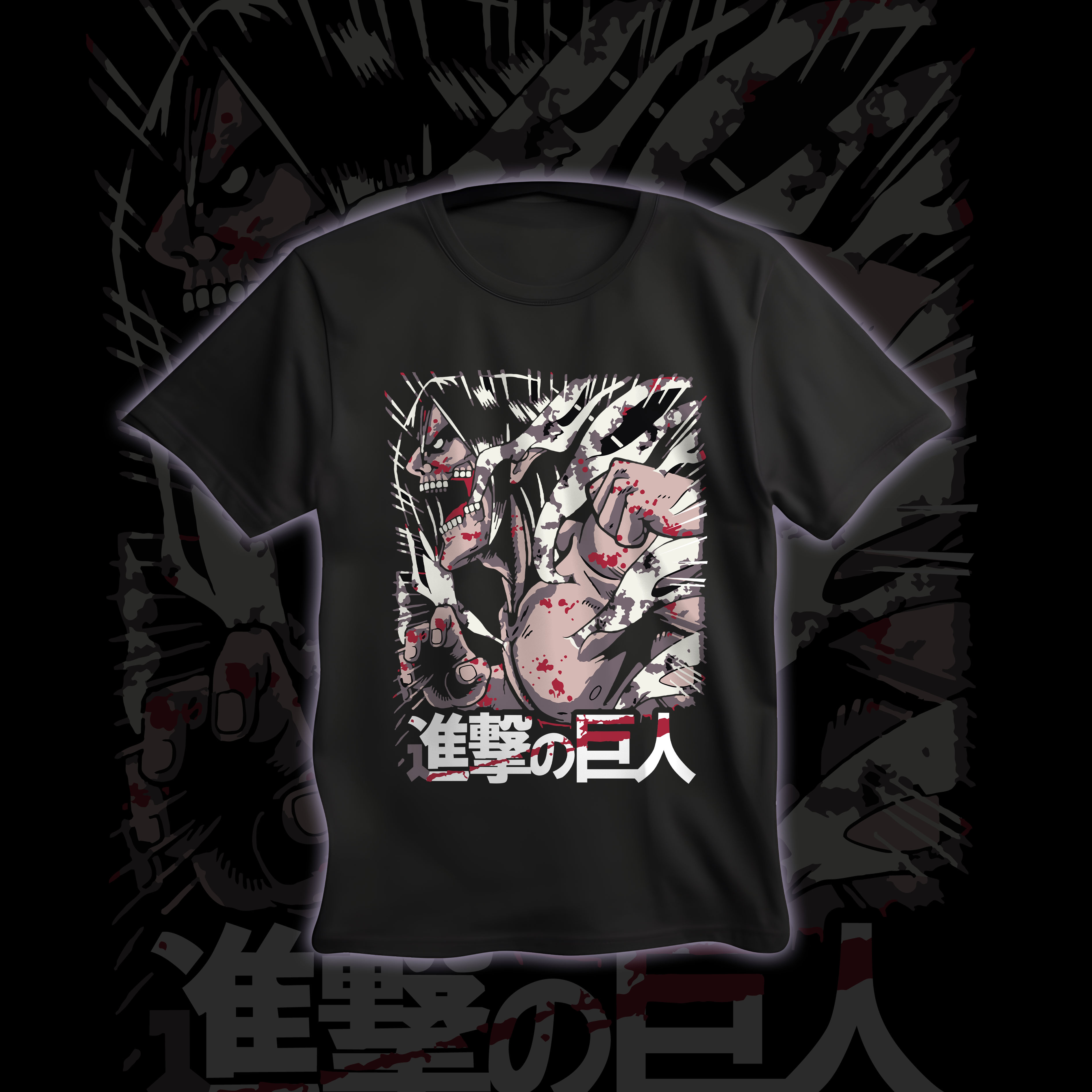 Nome do produto  Camisa Titã de Ataque Shingeki no Kyojin