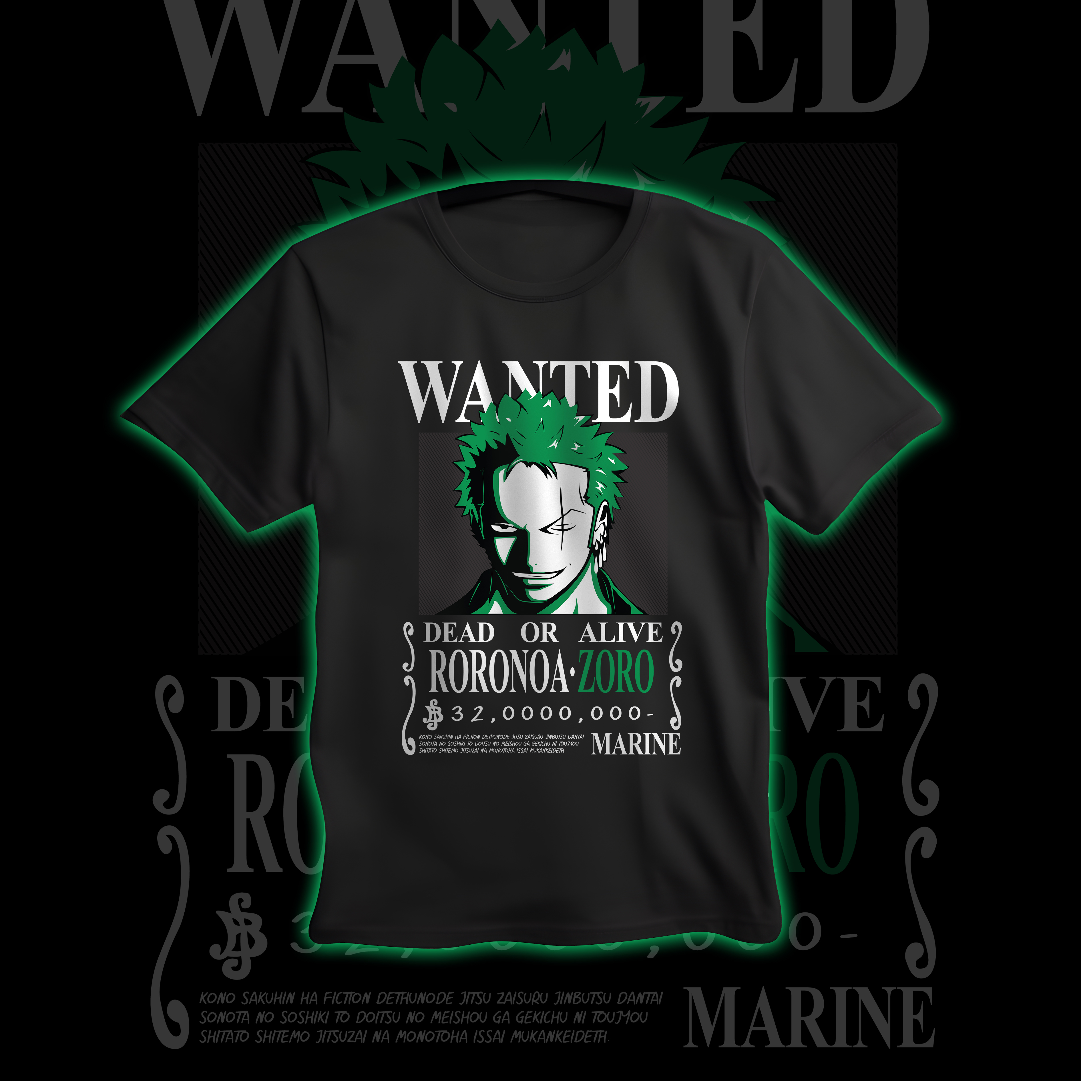 Nome do produto  Camisa Zoro One Piece