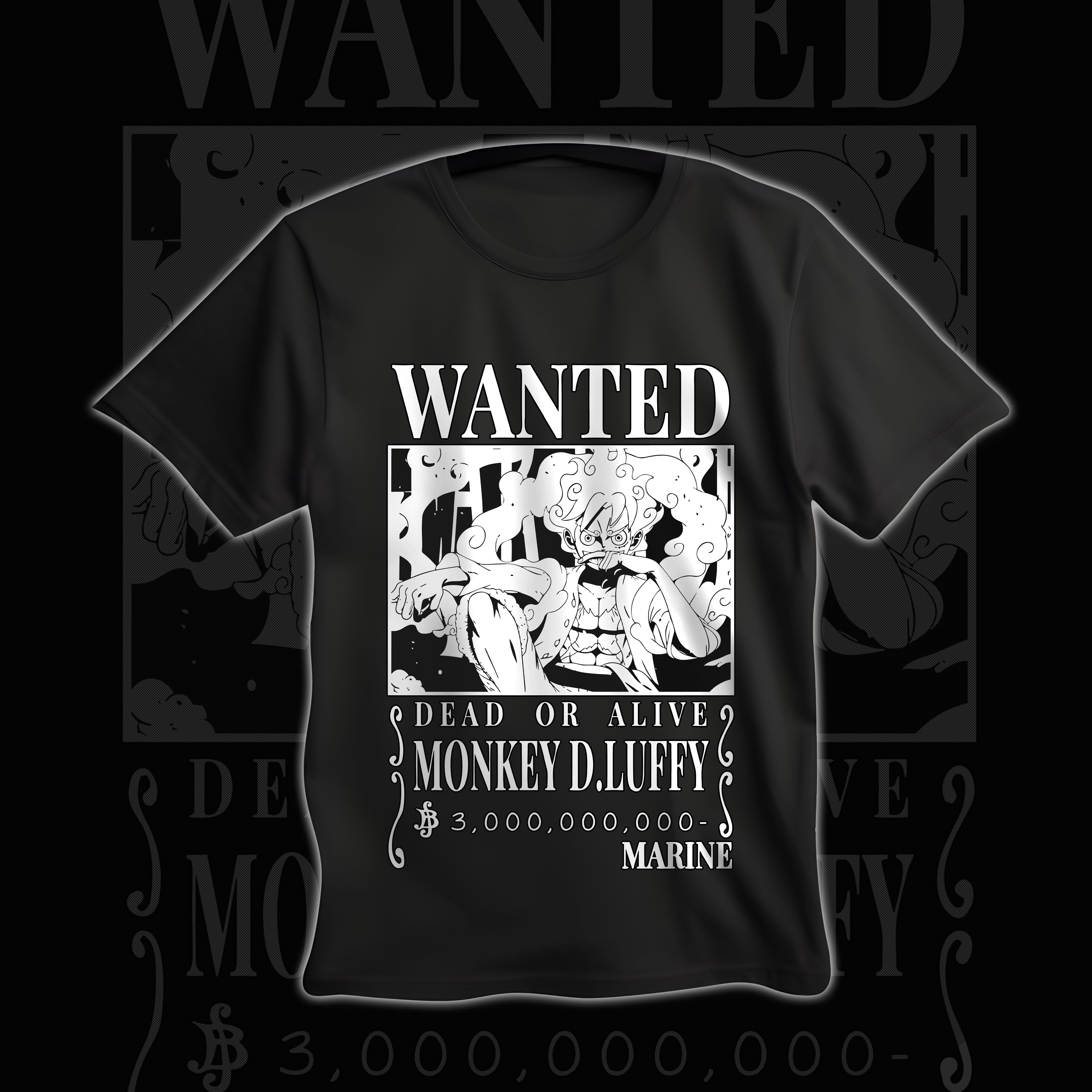 Nome do produto  Camisa One Piece Luffy Wanted