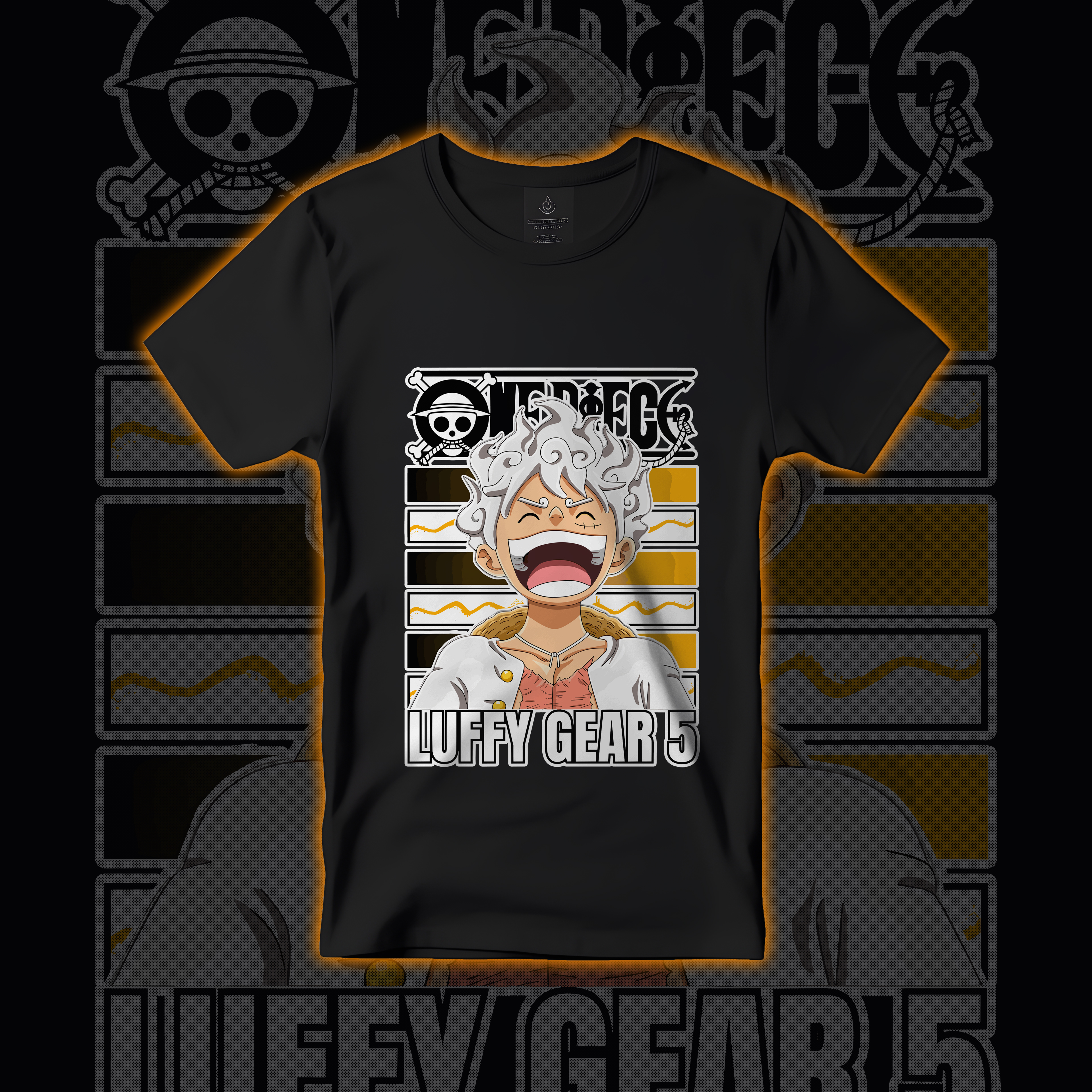 Nome do produto  Camisa Luffy Gear 5 