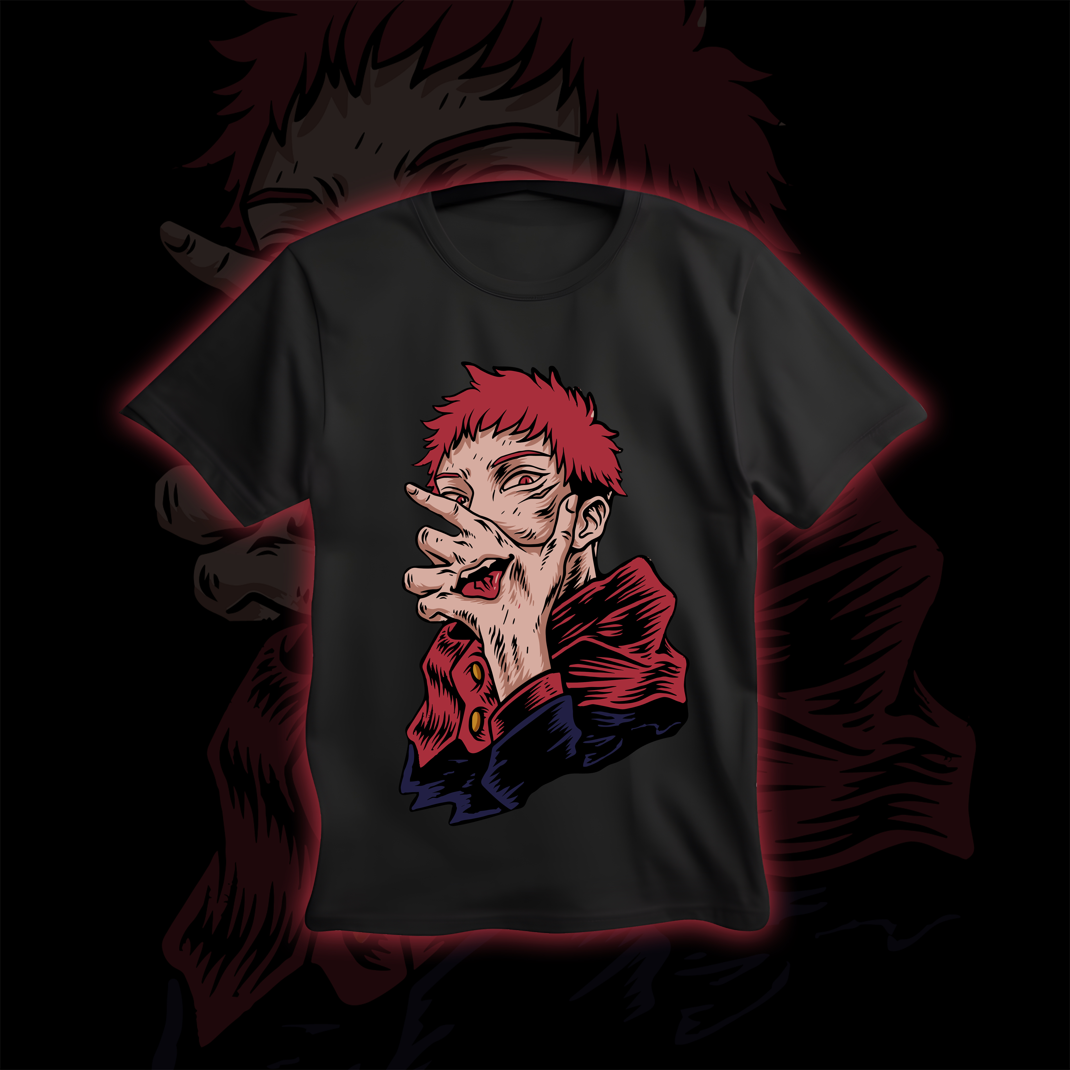 Nome do produto  Camisa Sukuna Jujustu Kaisen