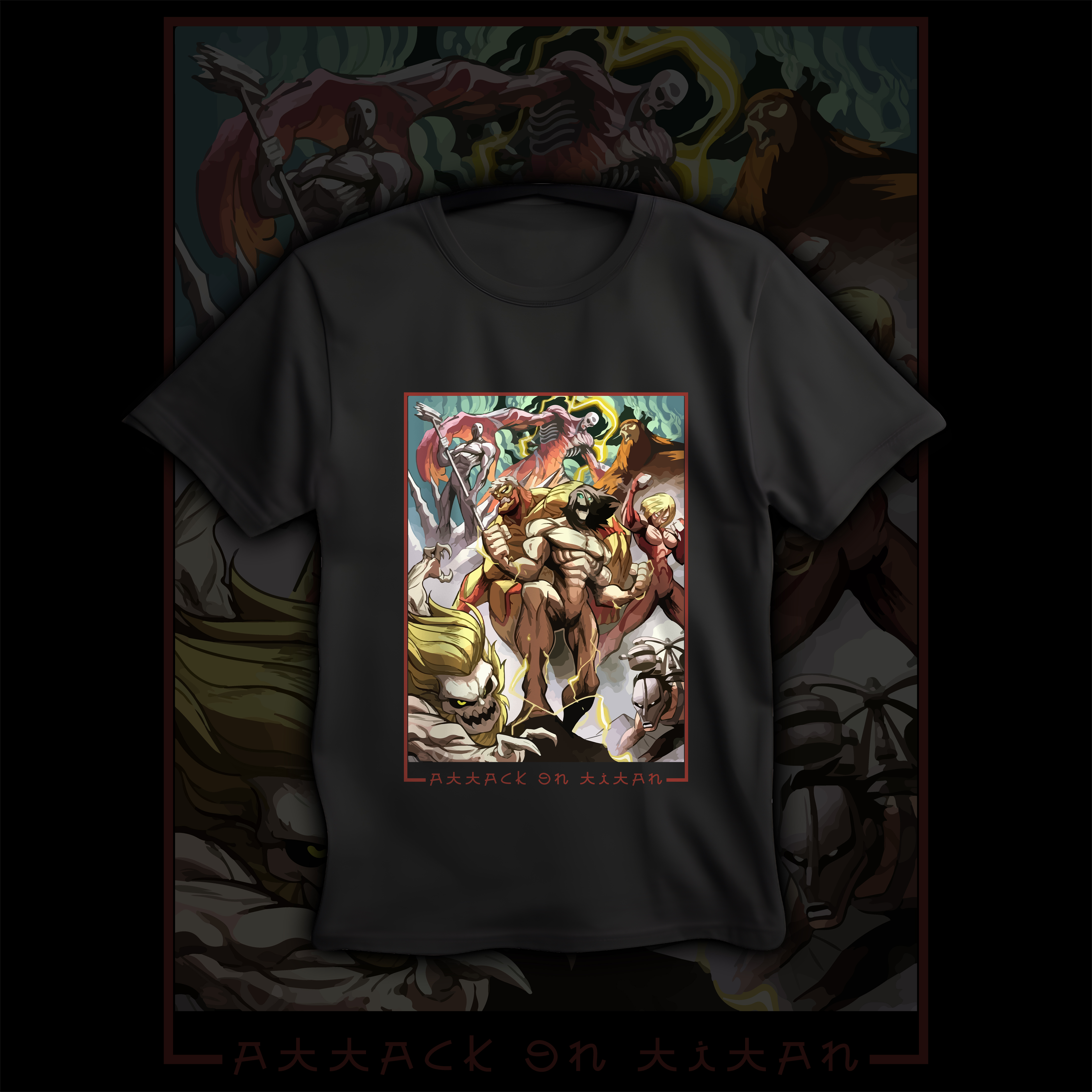 Nome do produto  Camisa Attack On Titan