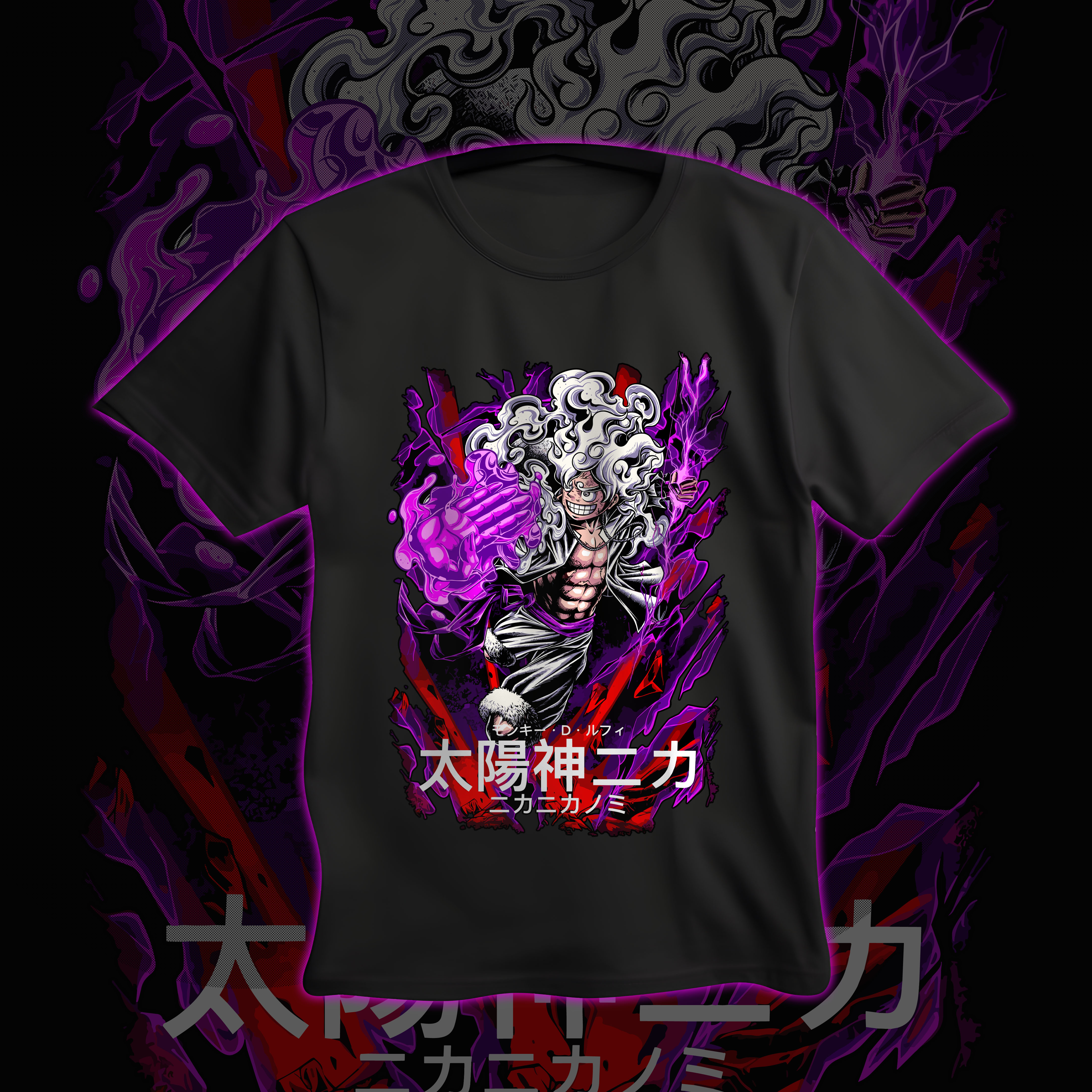 Camiseta Luffy Mangá Gear 5