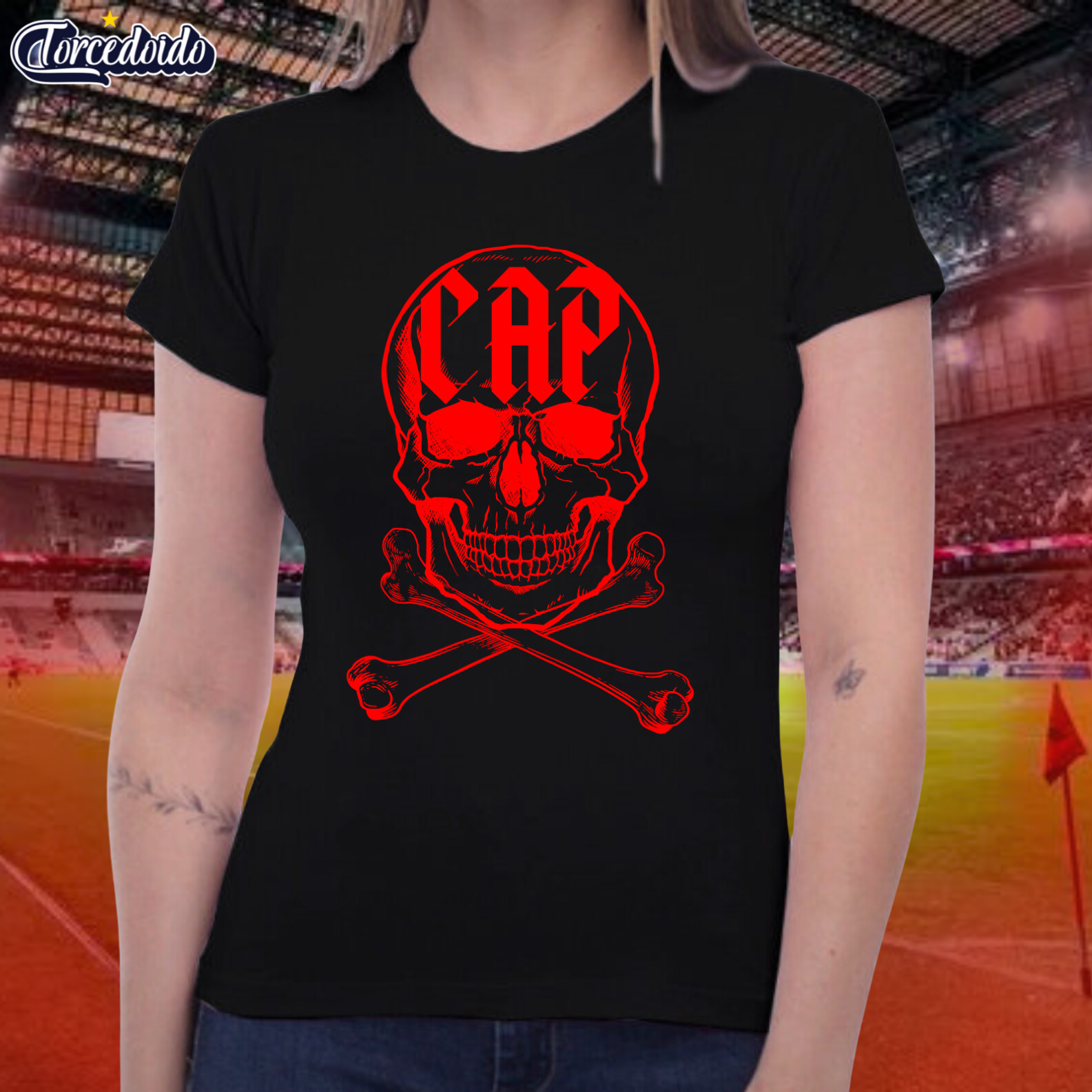Camiseta Baby Look Skull - Athletico