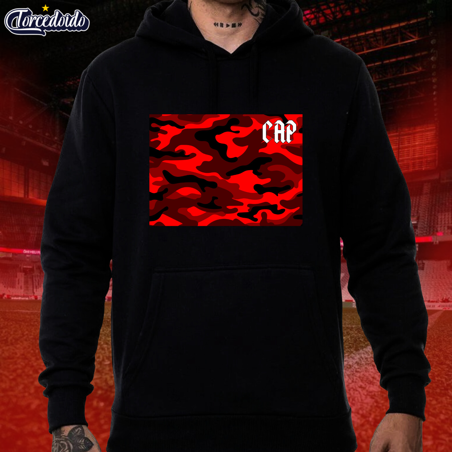 Moletom Canguru Camuflado CAP - Athletico