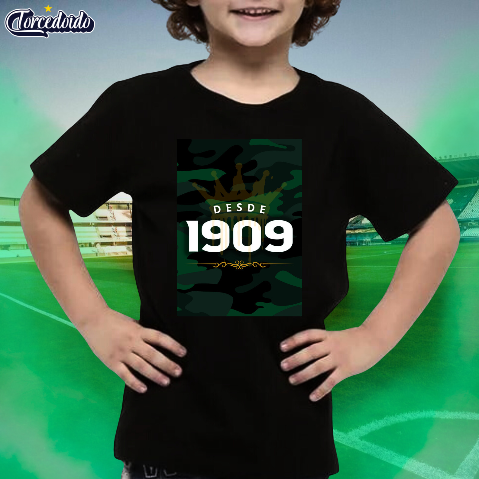 Camiseta Infantil Camuflado 1909 - Coritiba