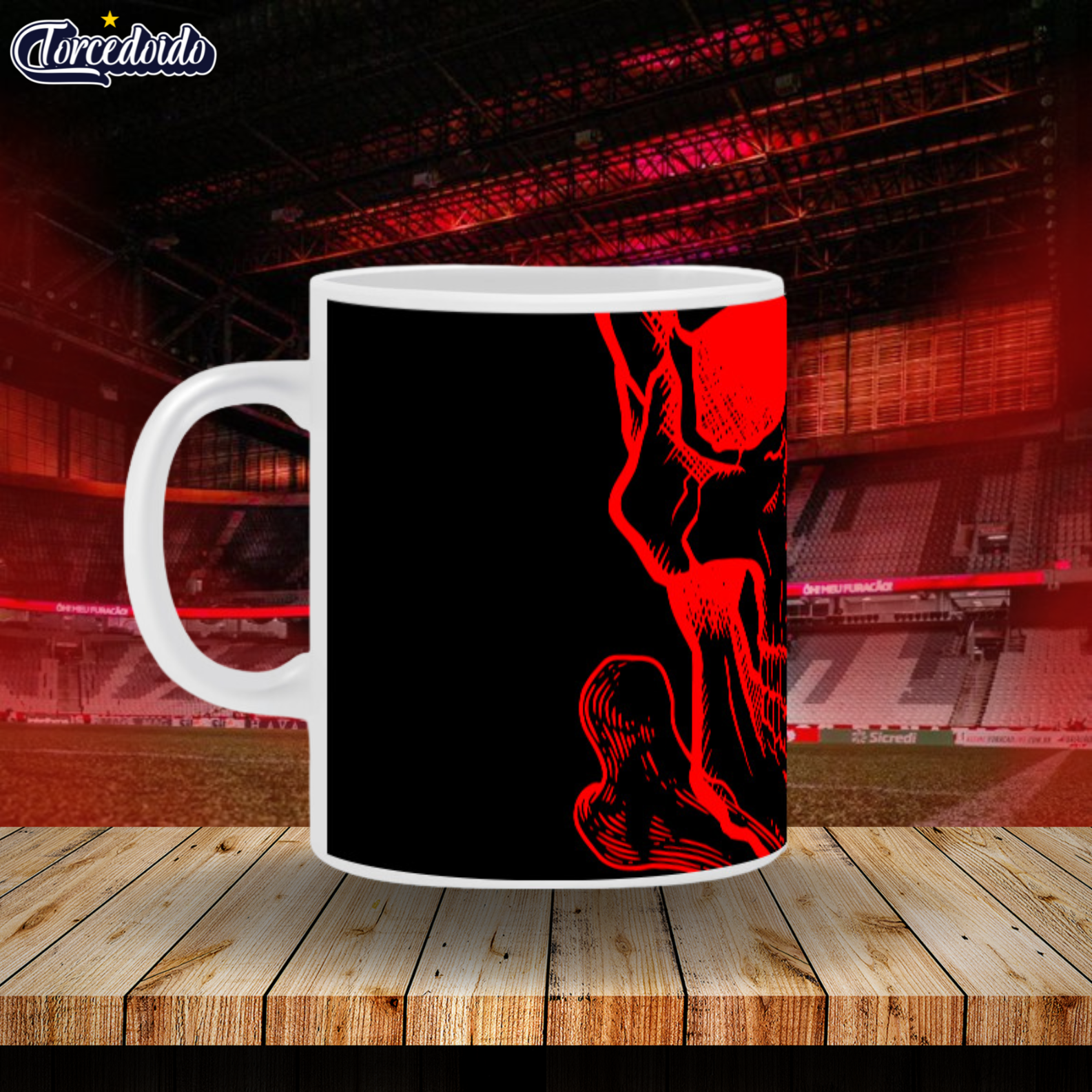 Caneca Cerâmica Skull - Athletico