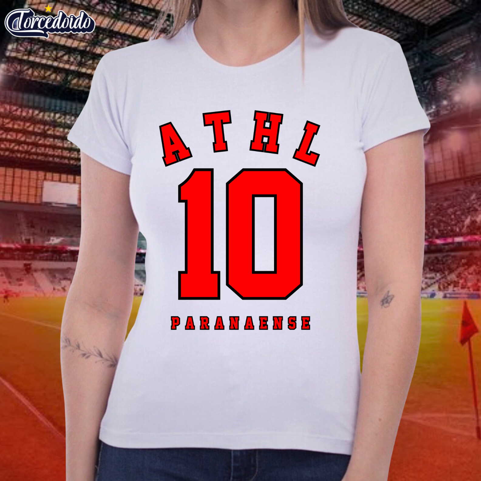 Camiseta Baby Look College - Athletico