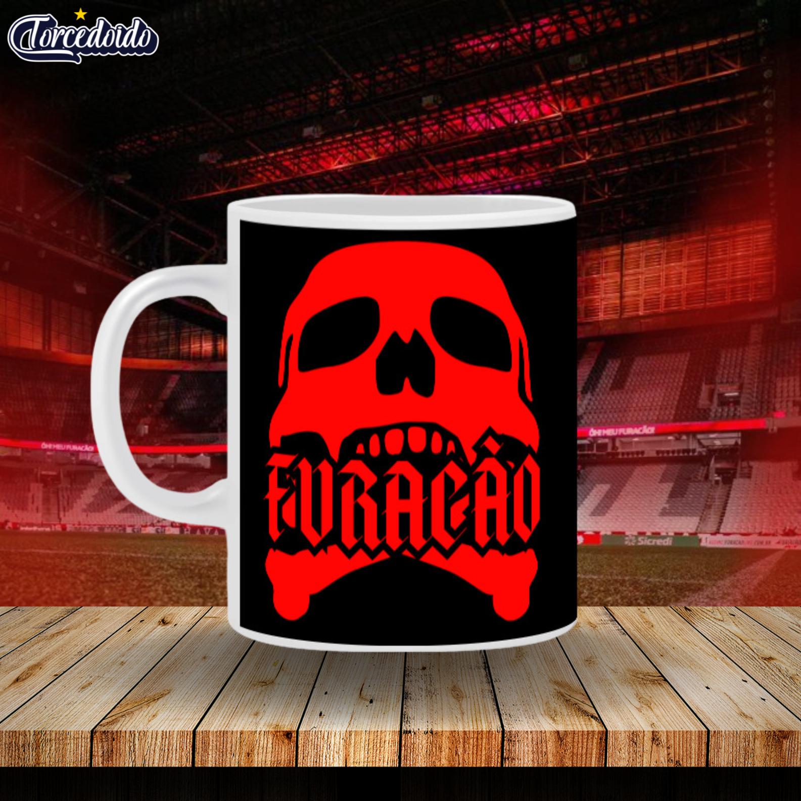 Caneca Cerâmica Caveira - Athletico