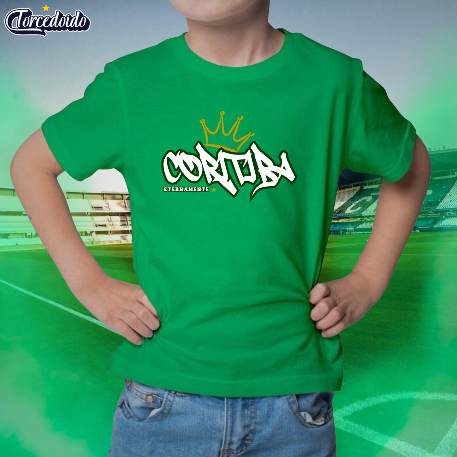 Camiseta Infantil Graffiti - Coritiba