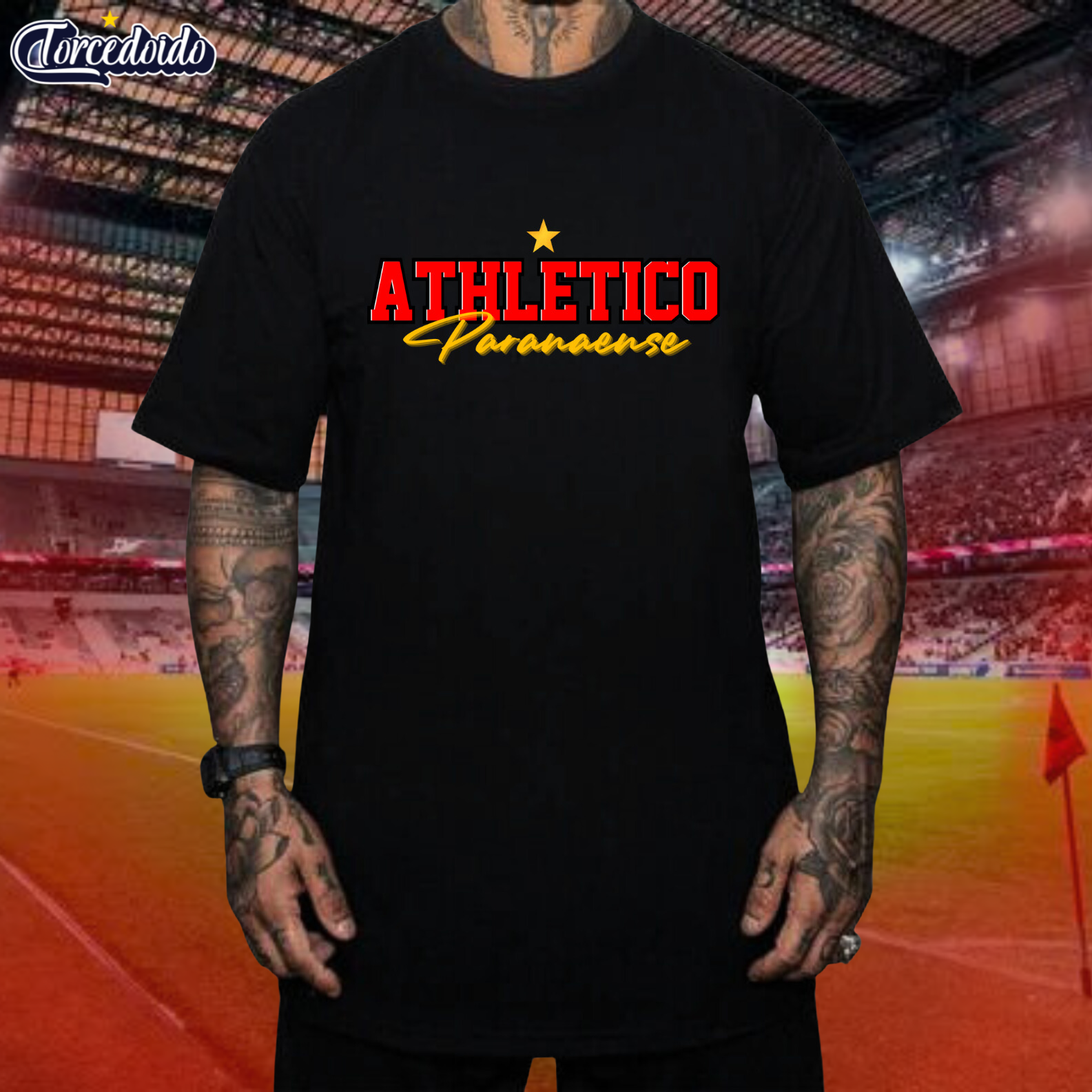 Camiseta Estrela Athletico Paranaense- Athletico