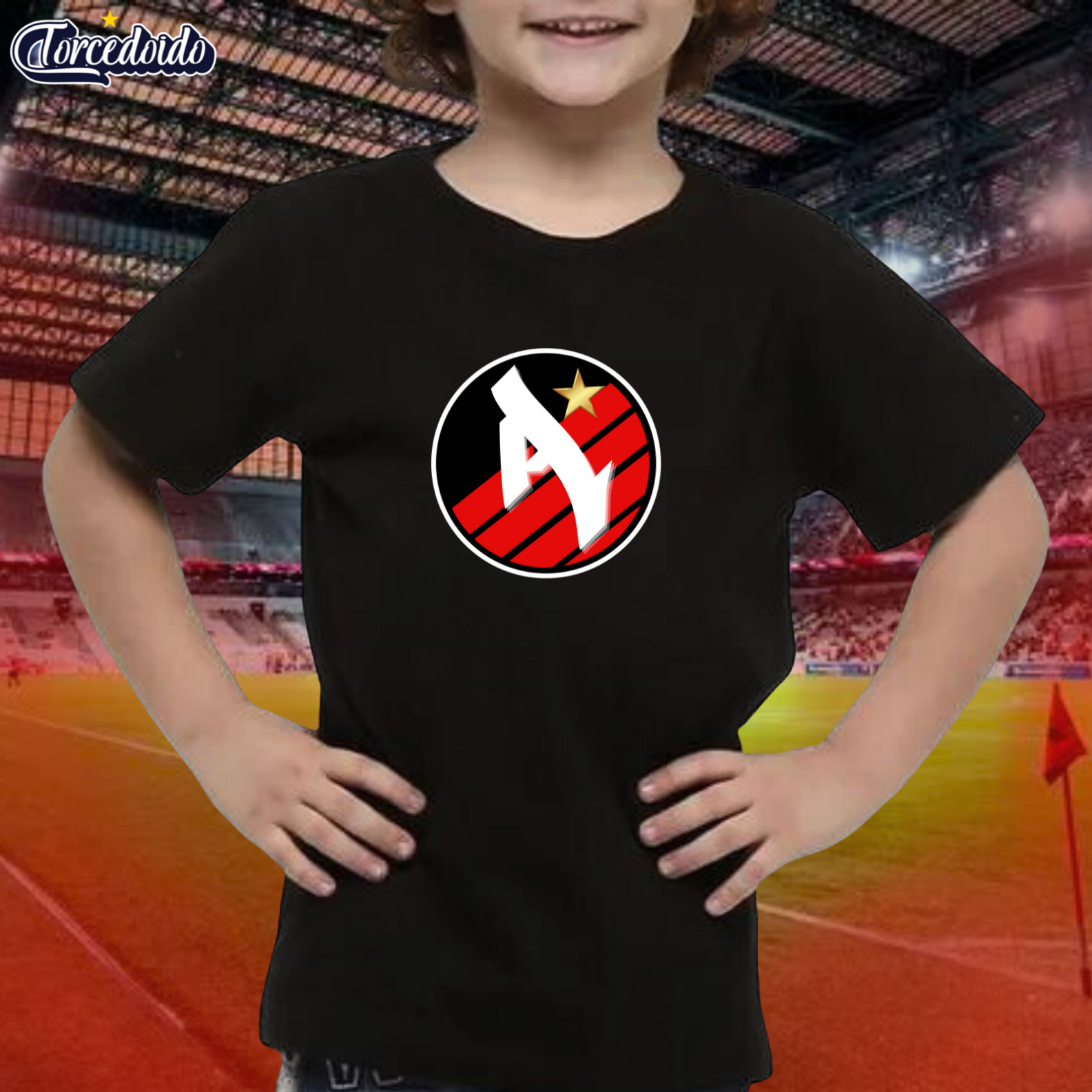 Camiseta Infantil Letra - Athletico