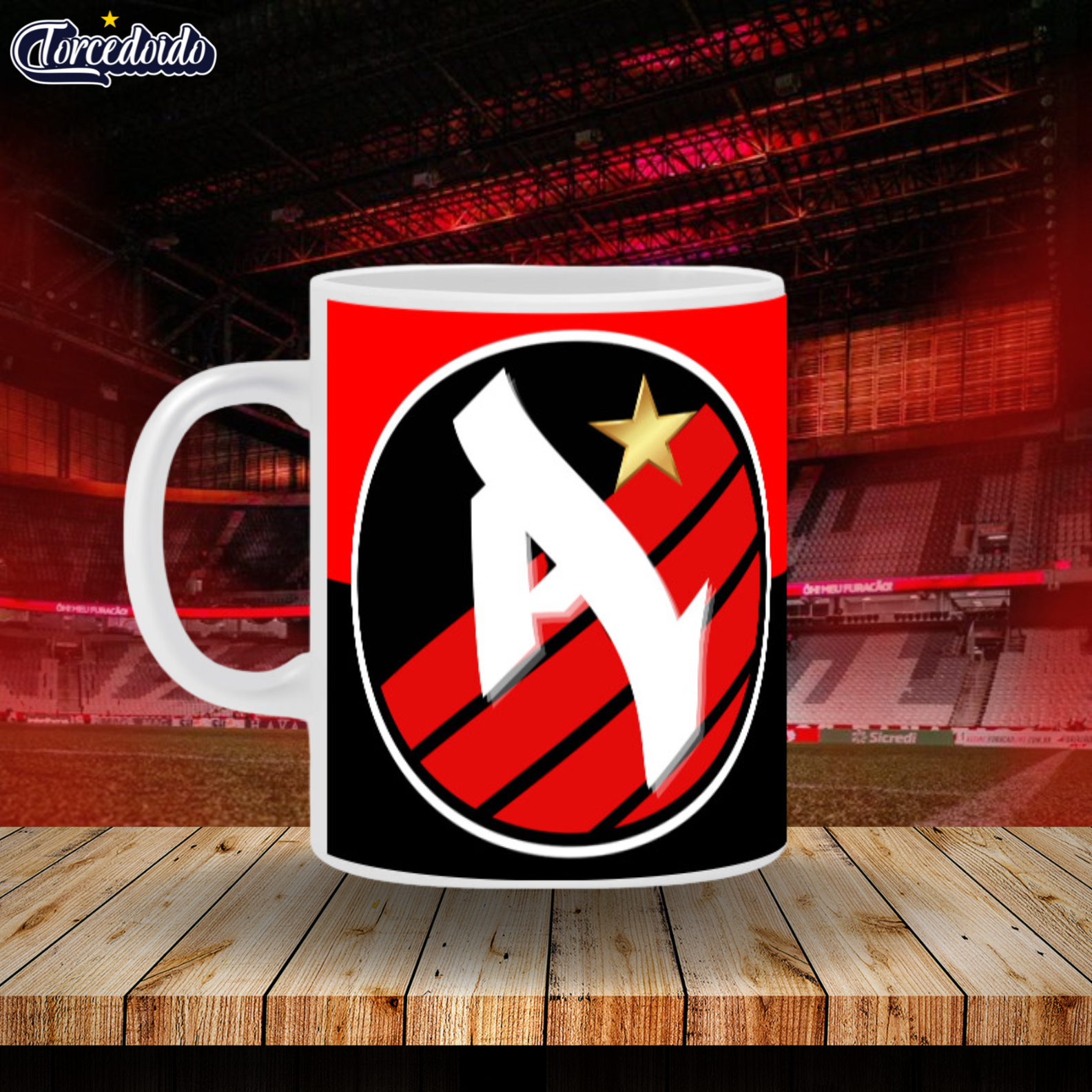 Caneca Cerâmica Letra - Athletico