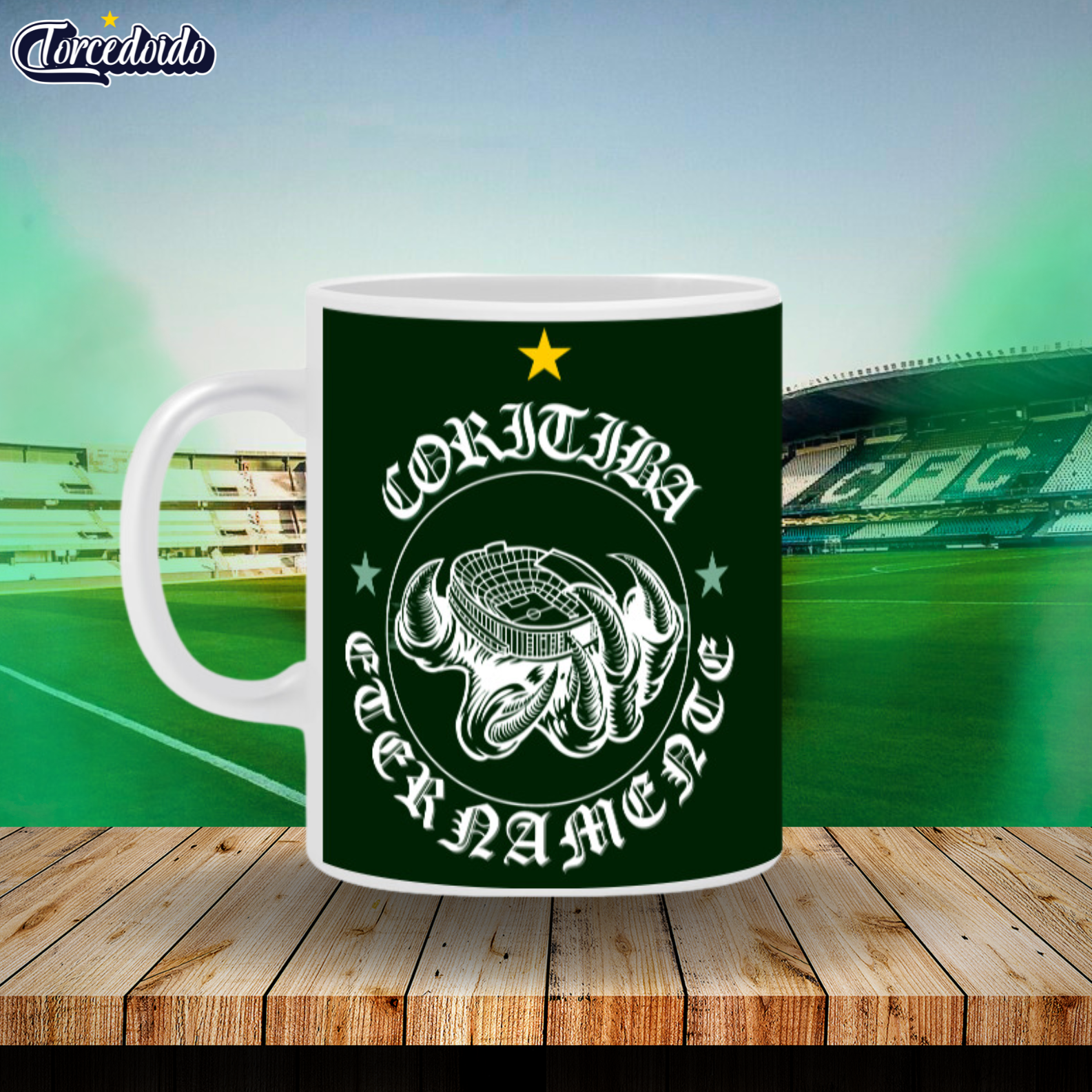 Caneca Cerâmica Eternamente - Coritiba