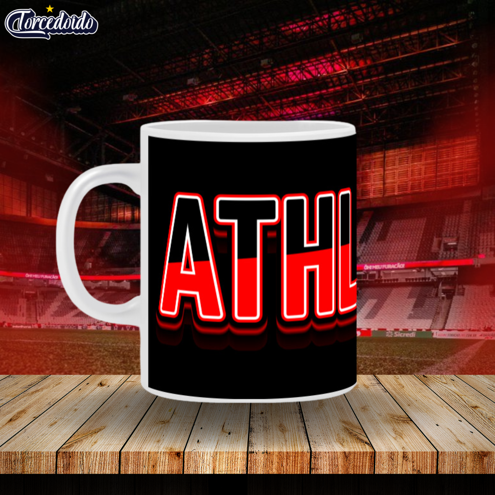 Caneca Cerâmica 3D - Athletico