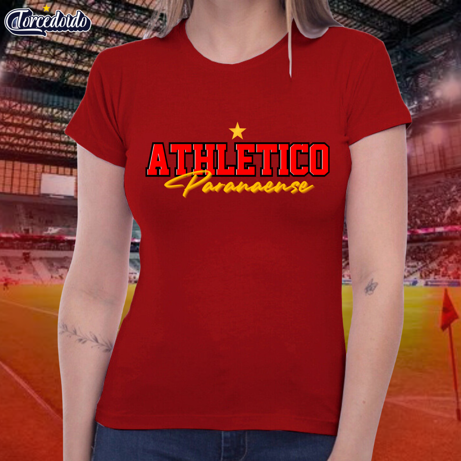 Camiseta Estrela Athletico Paranaense- Athletico