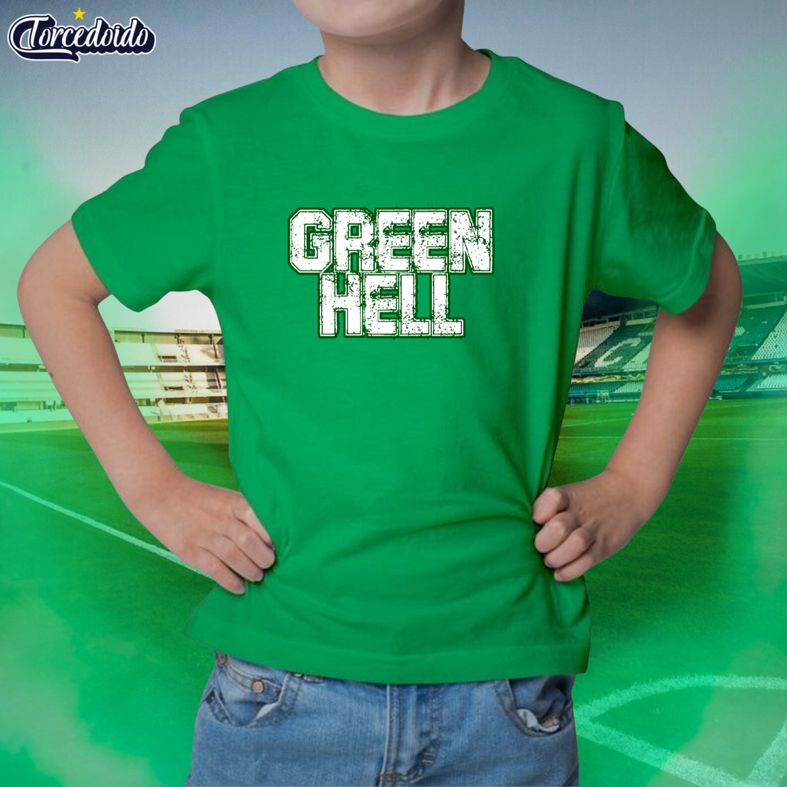 Camiseta Infantil Green Hell - Coritiba