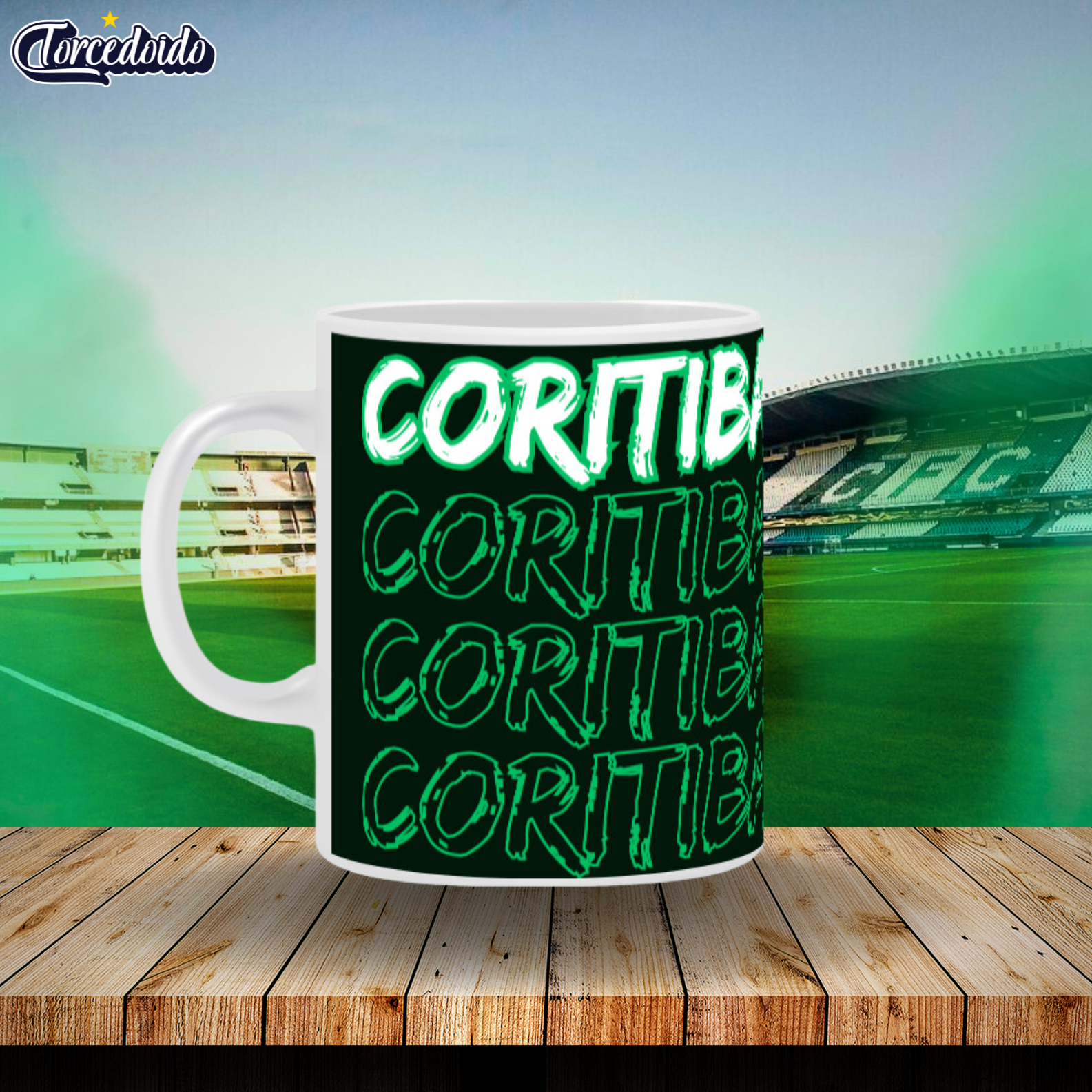 Caneca Cerâmica 3X - Coritiba