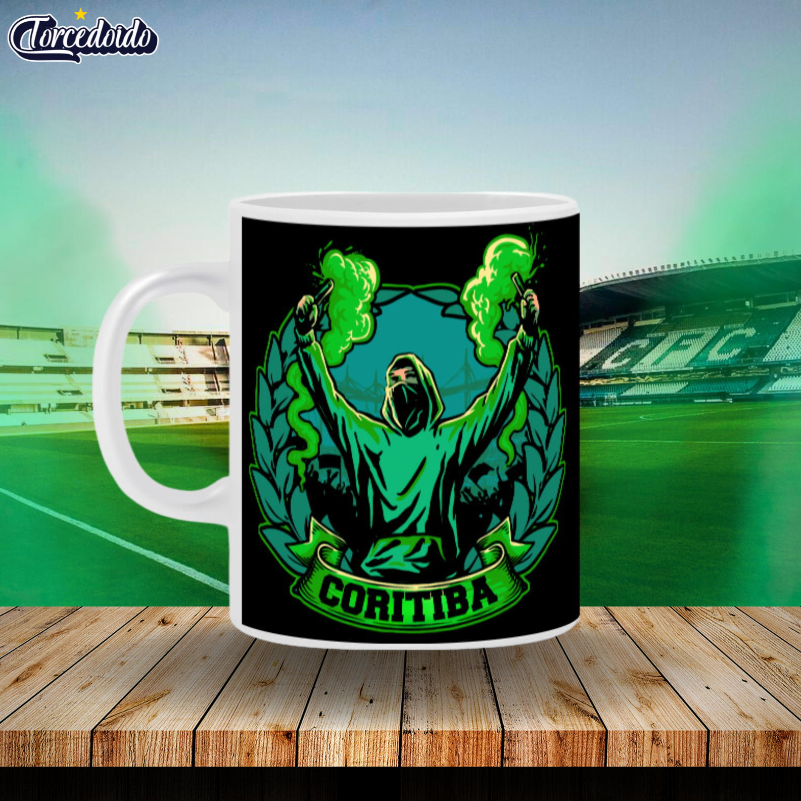 Caneca Cerâmica Smoke - Coritiba