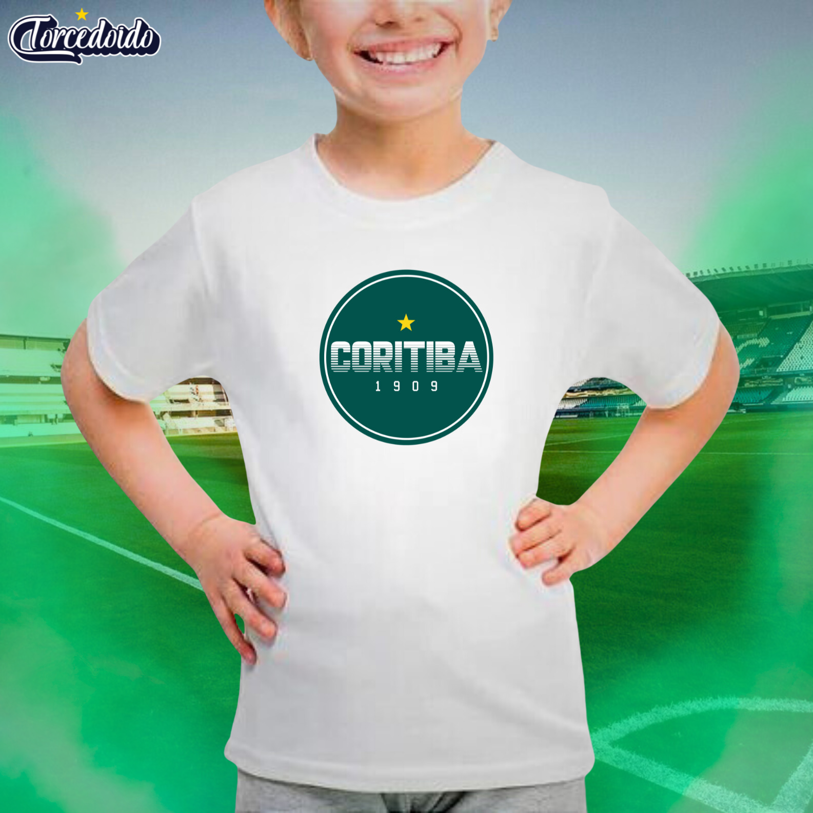Camiseta Infantil Logo - Coritiba