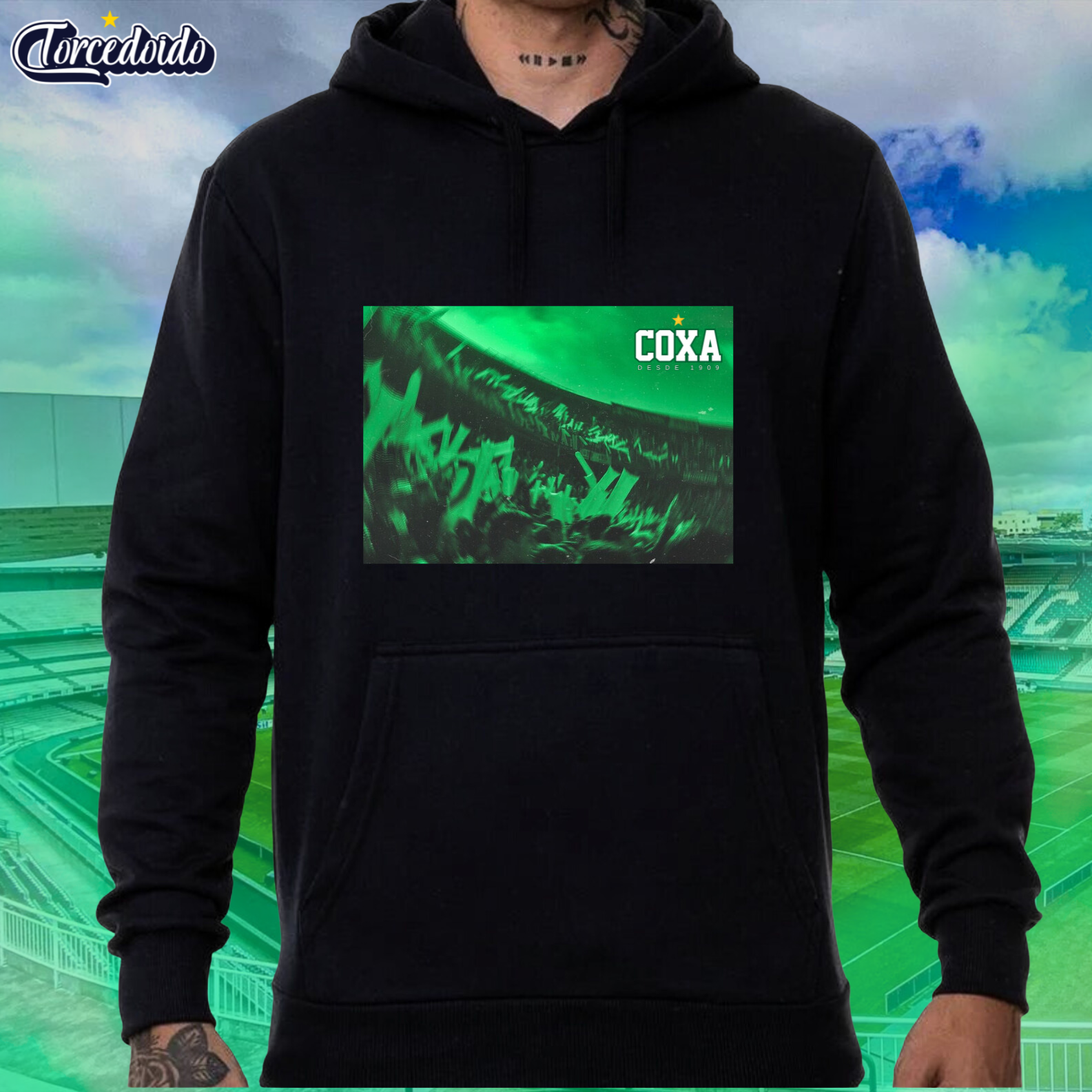 Moletom Canguru Torcida Coxa - Coritiba