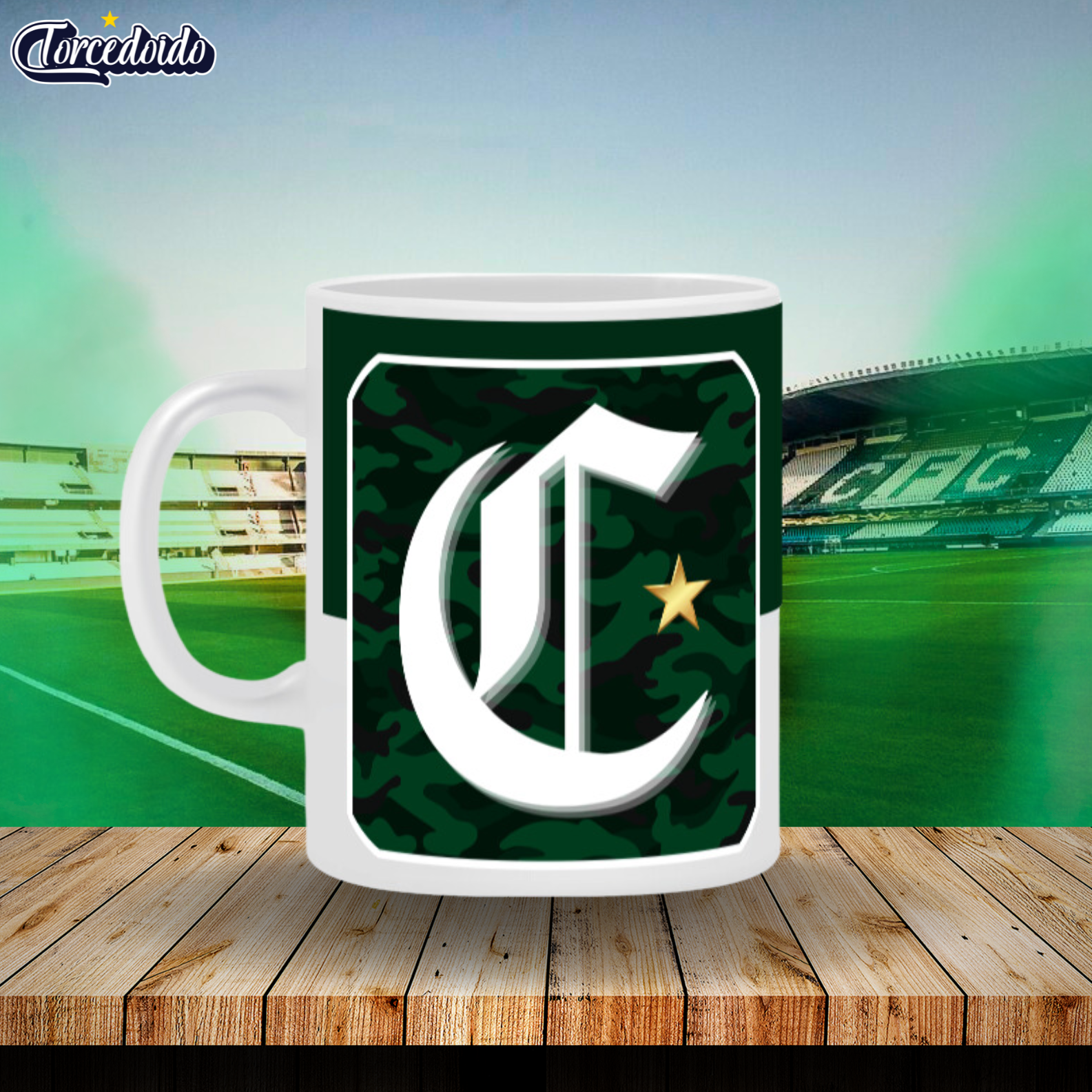 Caneca Cerâmica Letra - Coritiba