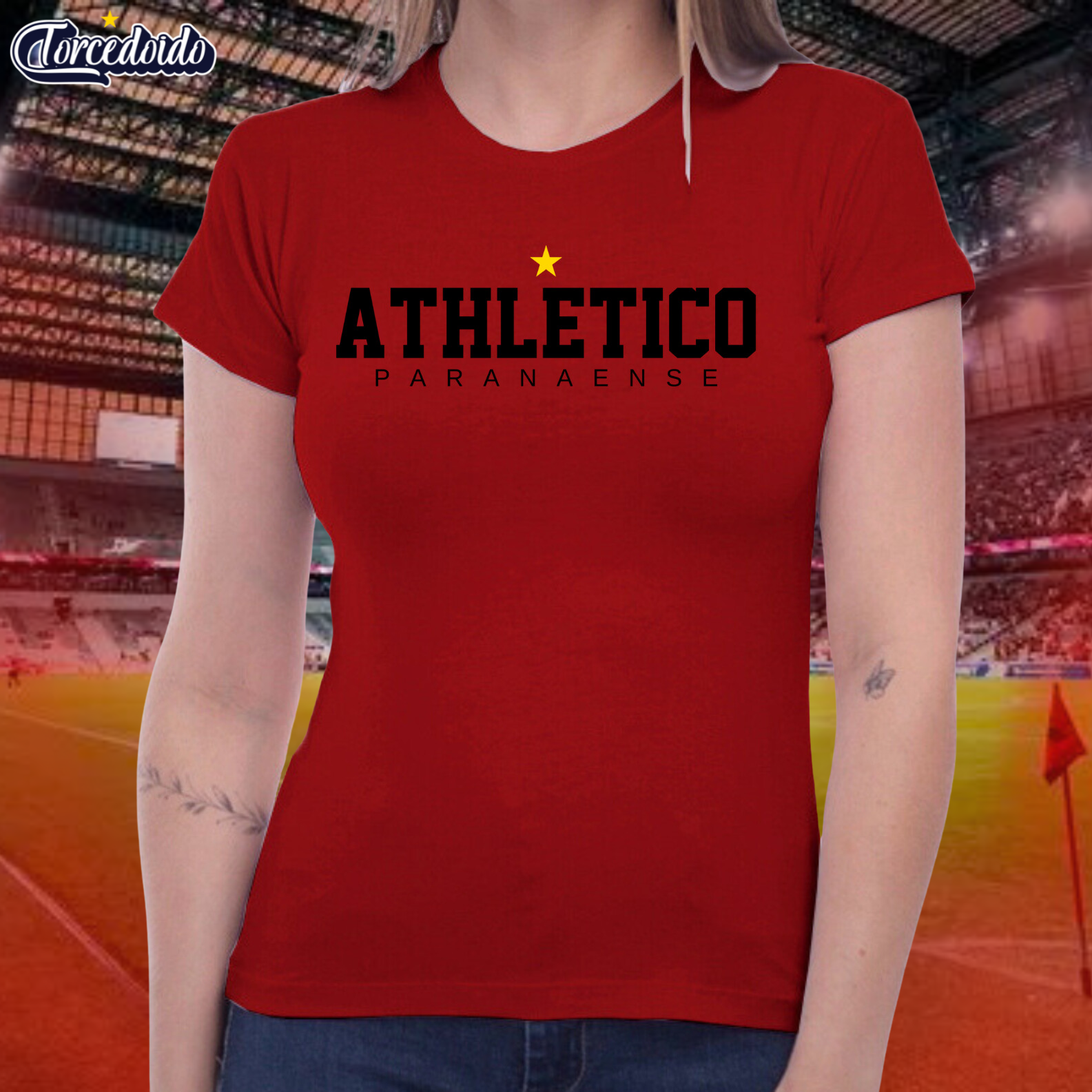 Camiseta Baby Look Tradicional - Athletico