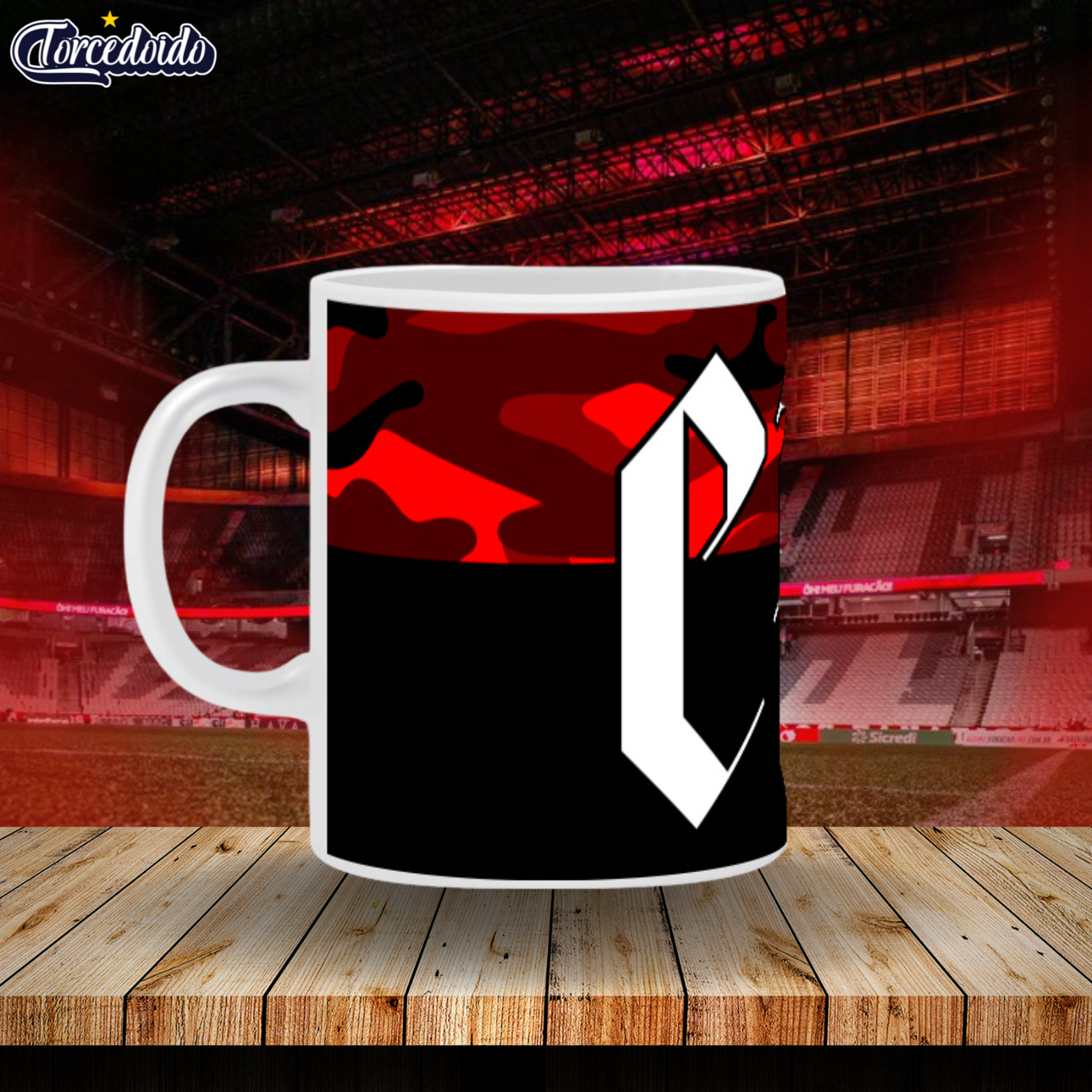 caneca Cerâmica Camuflado CAP - Athletico