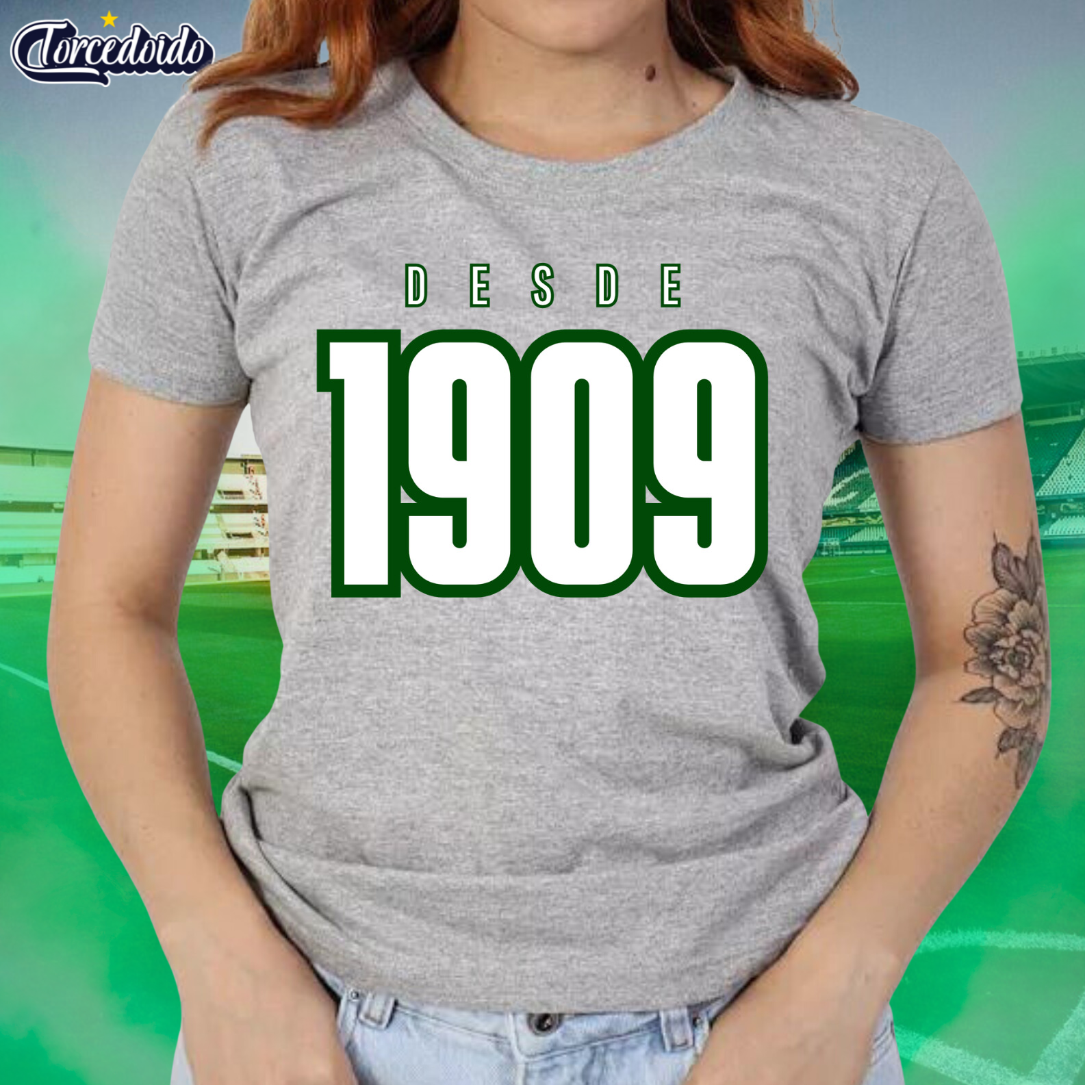 Camiseta Baby Look Desde 1909 - Coritiba