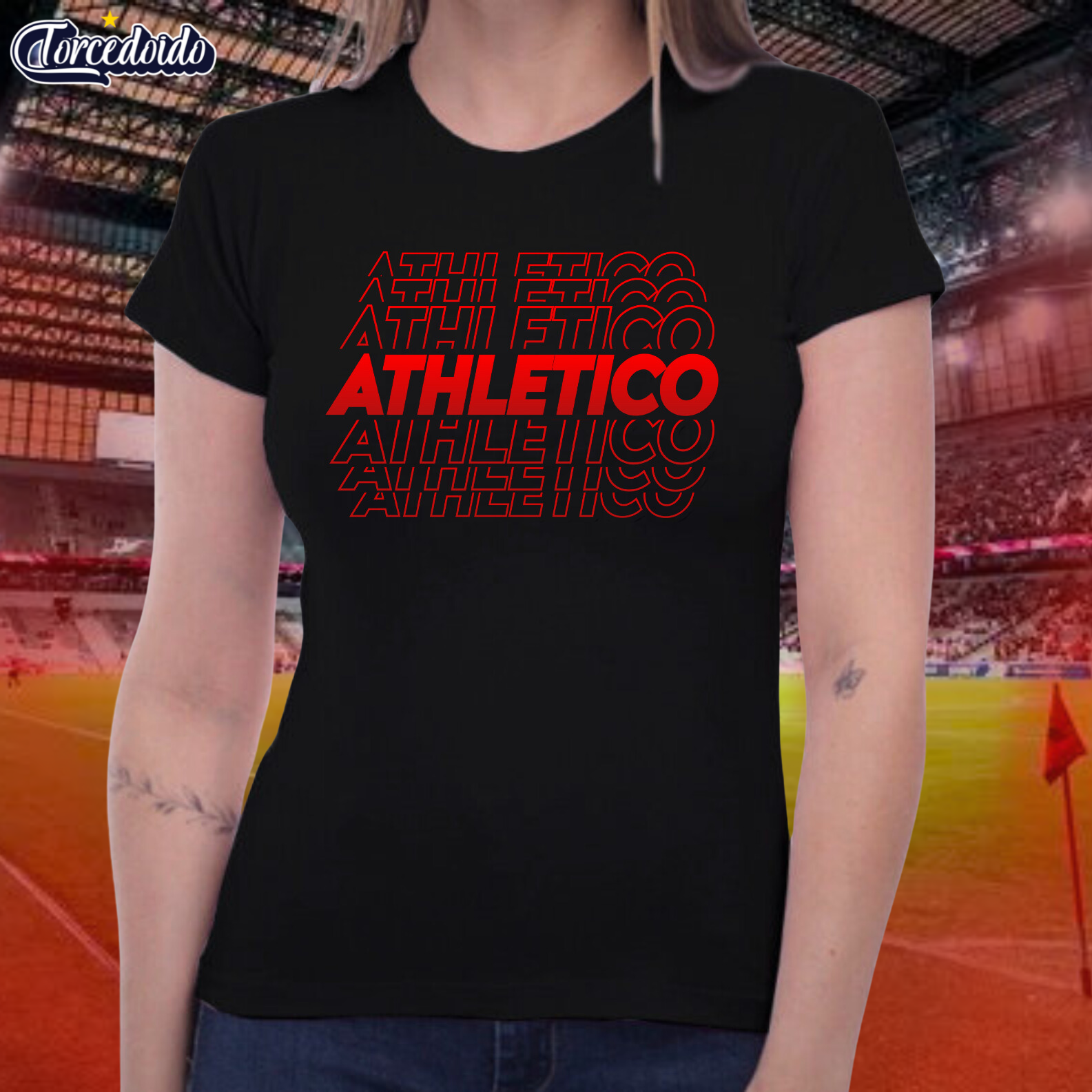 Camiseta Baby Look Athletico Multi - Athletico