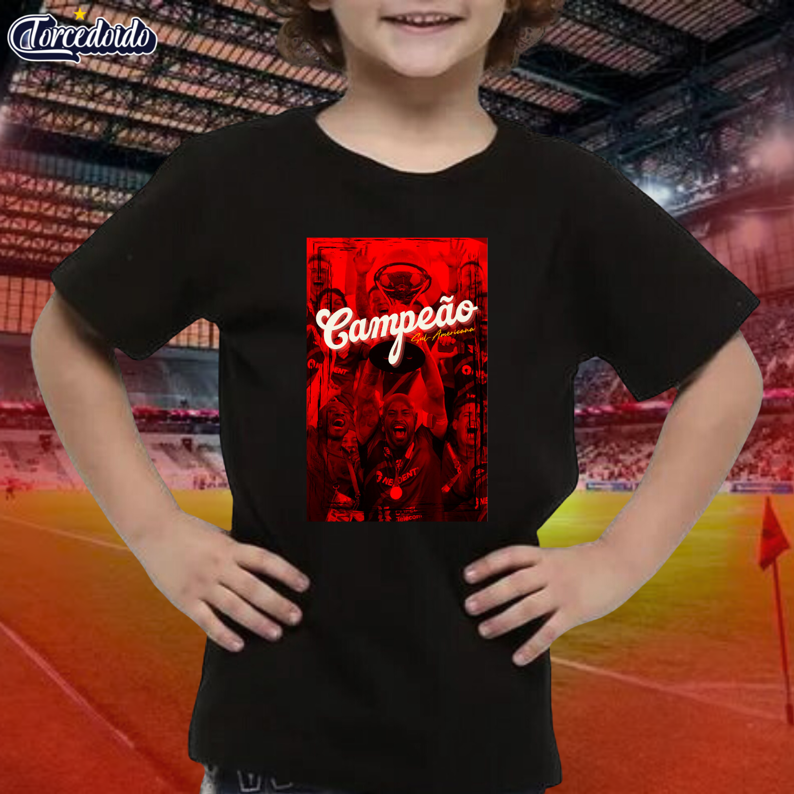 Camiseta Infantil Campeão - Athletico