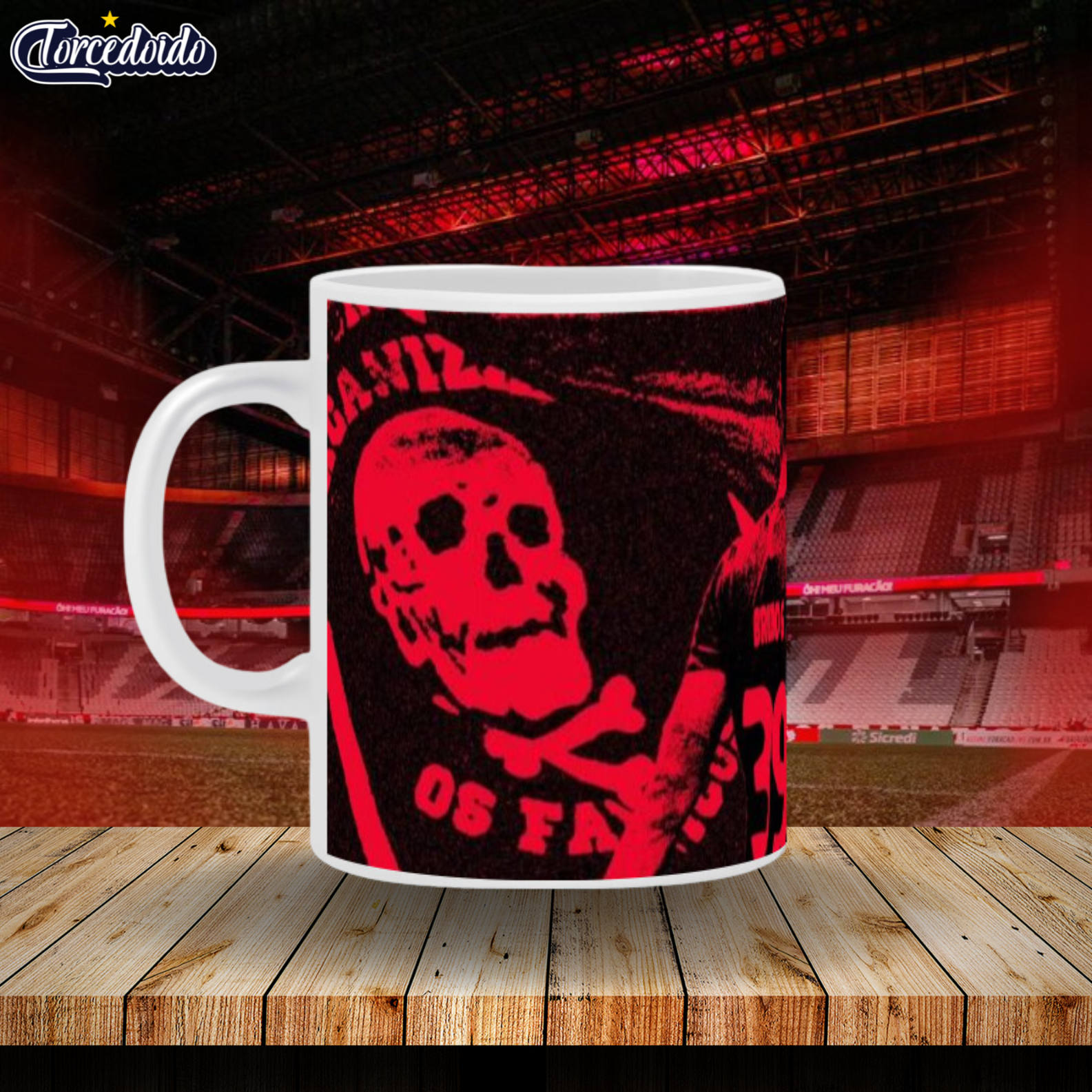 Caneca Cerâmica Bruno Guimarães - Athletico