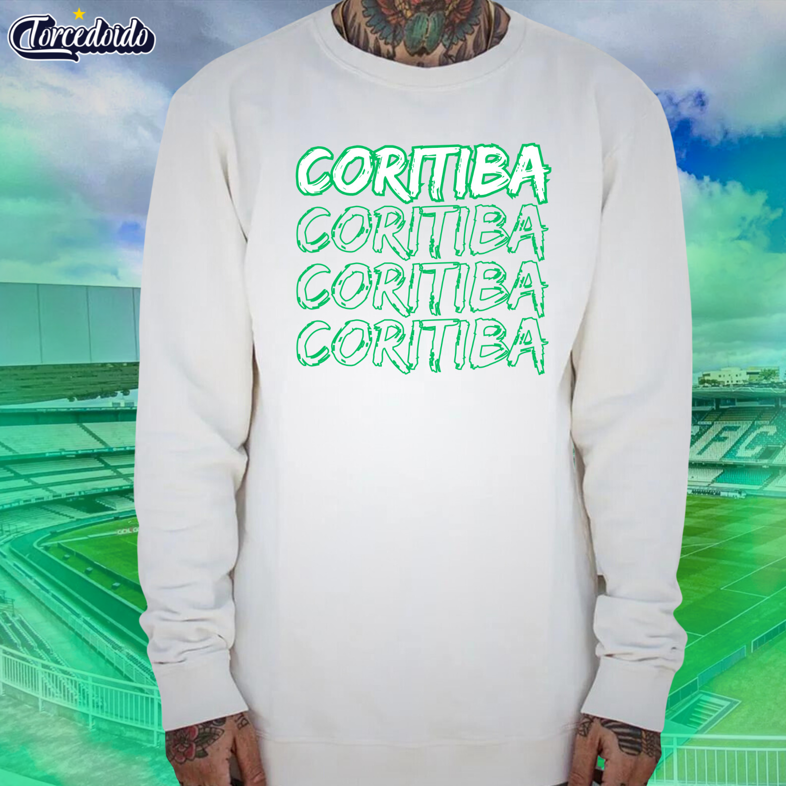 Moletom Careca Coritiba 3x - Coritiba