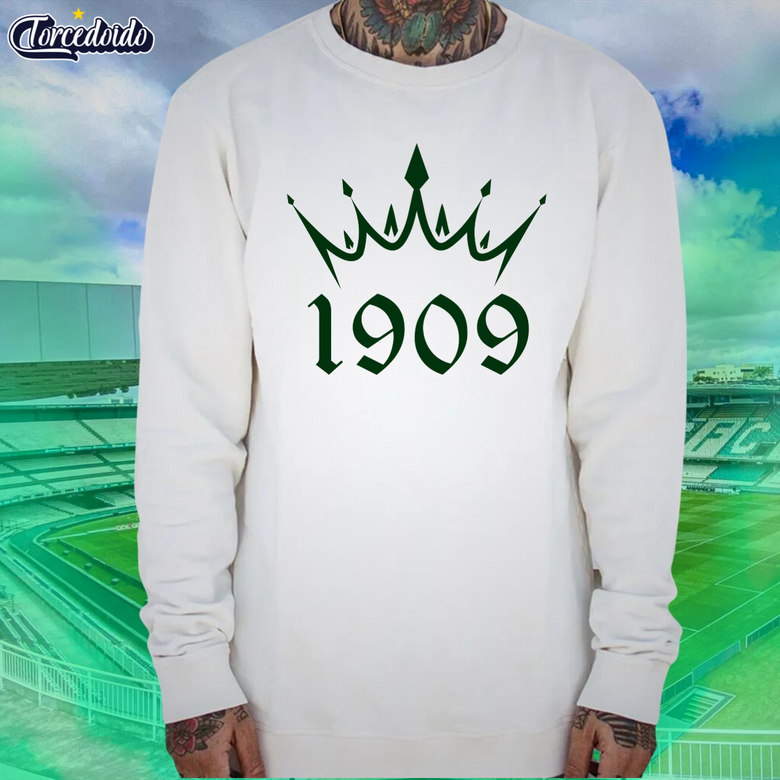 Moletom Careca Padrão 1909 - Coritiba