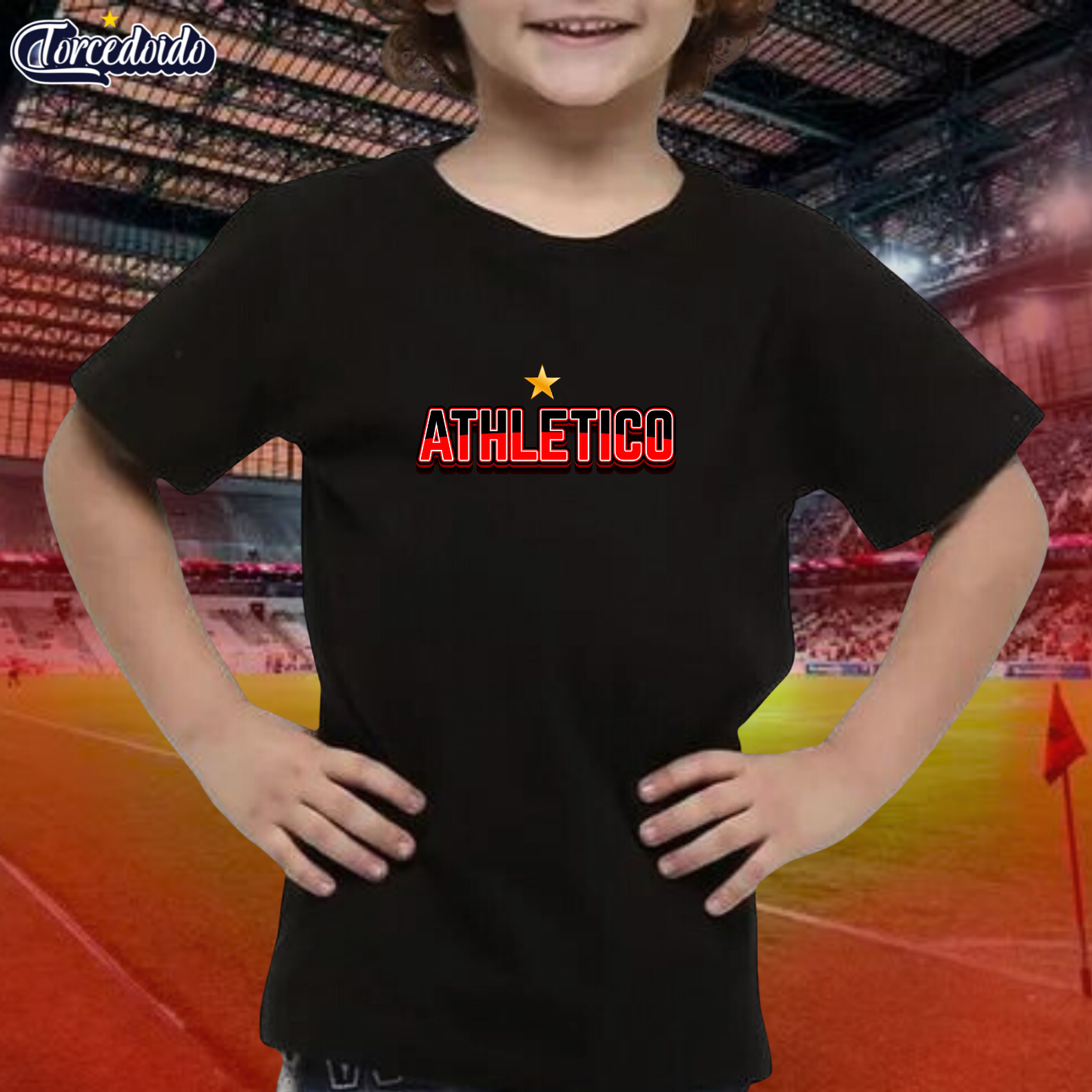 Camiseta Infantil 3D - Athletico