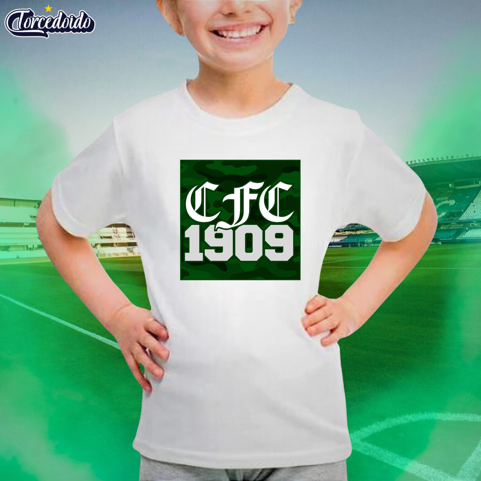 Camiseta Infantil Camuflado 1909 - Coritiba