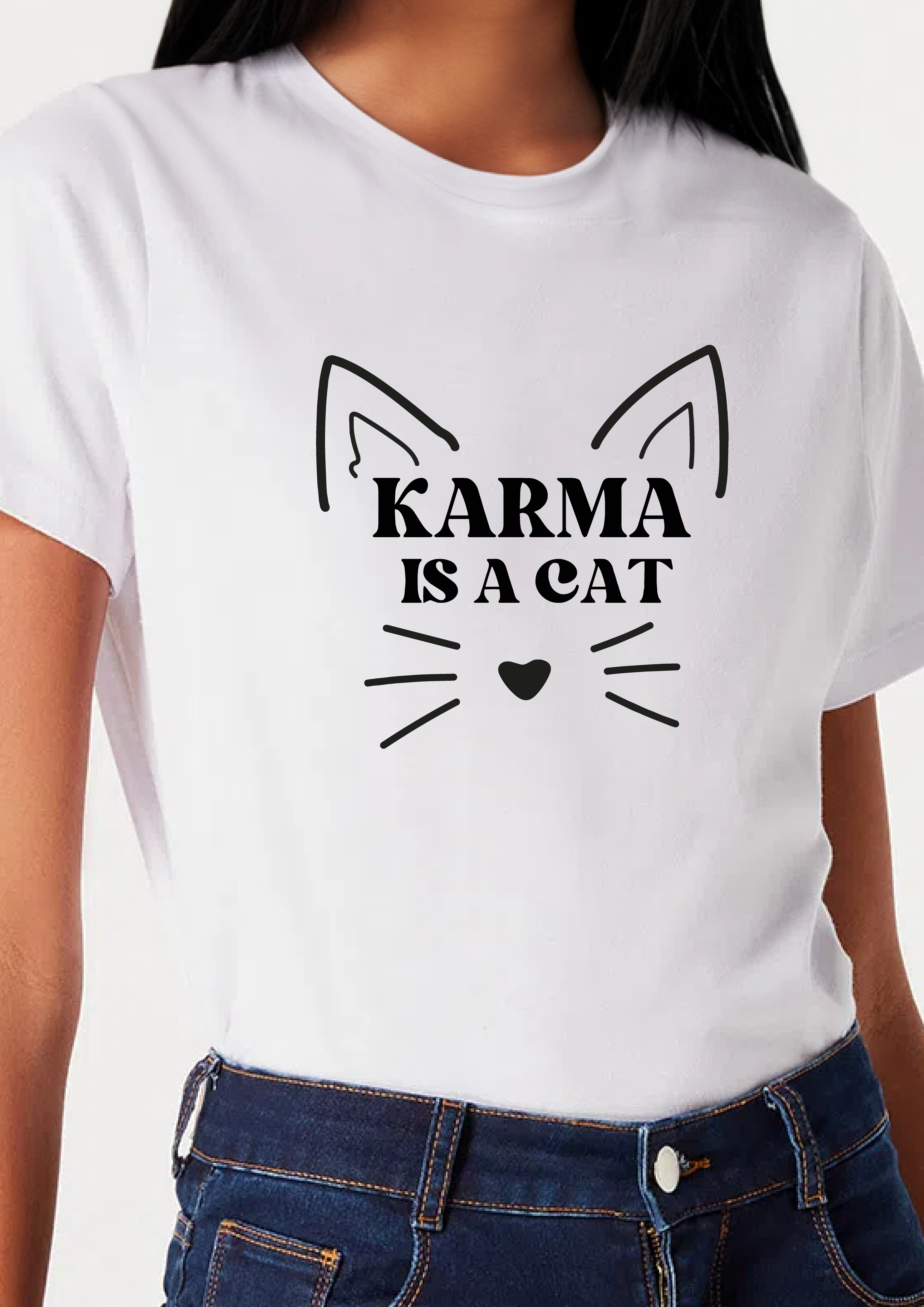 Camiseta Karma Is A Cat